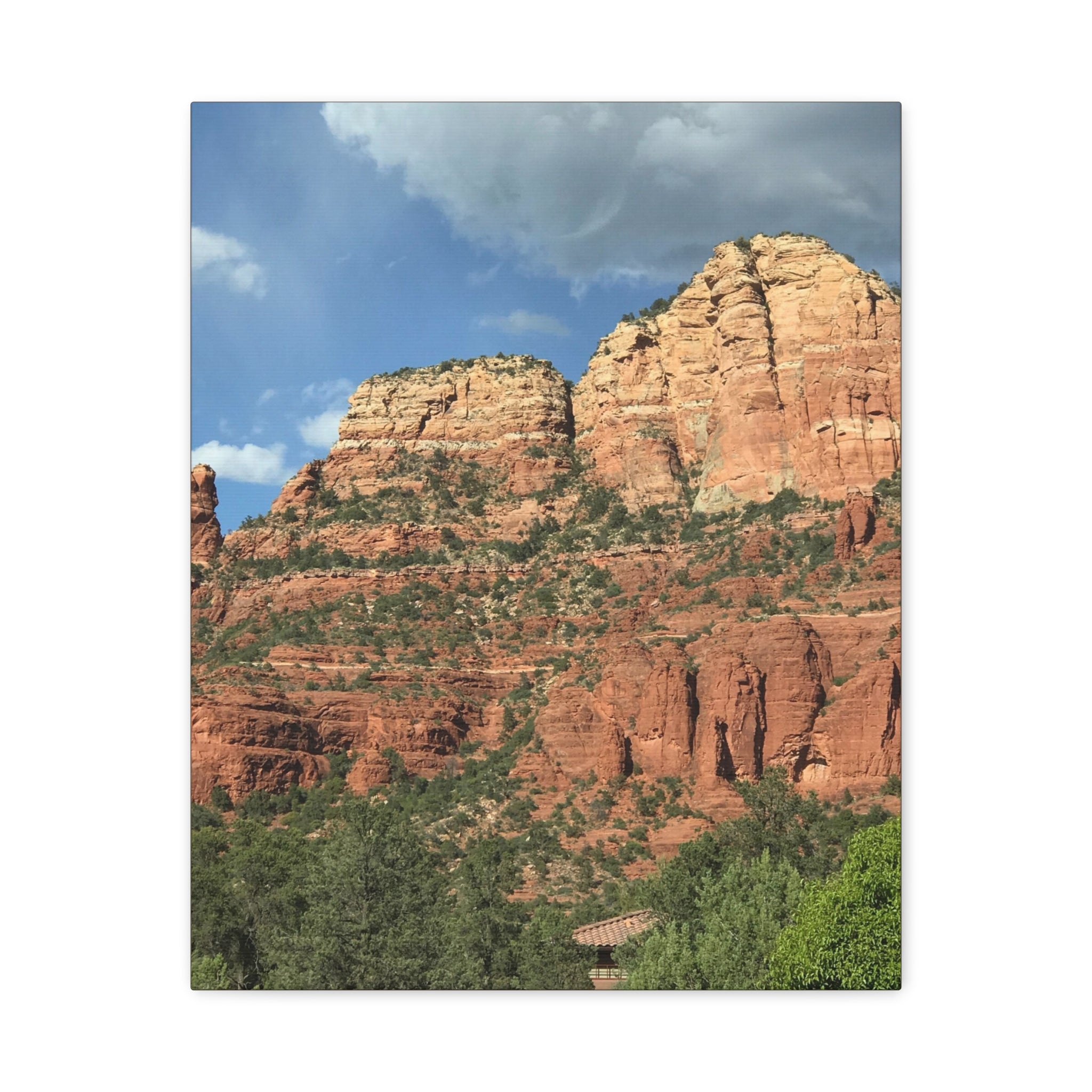 Sedona Red Rock Canvas Wall Art - Matte Stretched Landscape Print