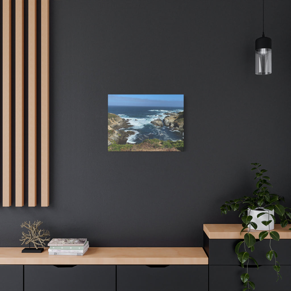 Coastal Cliffs Ocean Canvas Print — Matte Stretched Wall Art