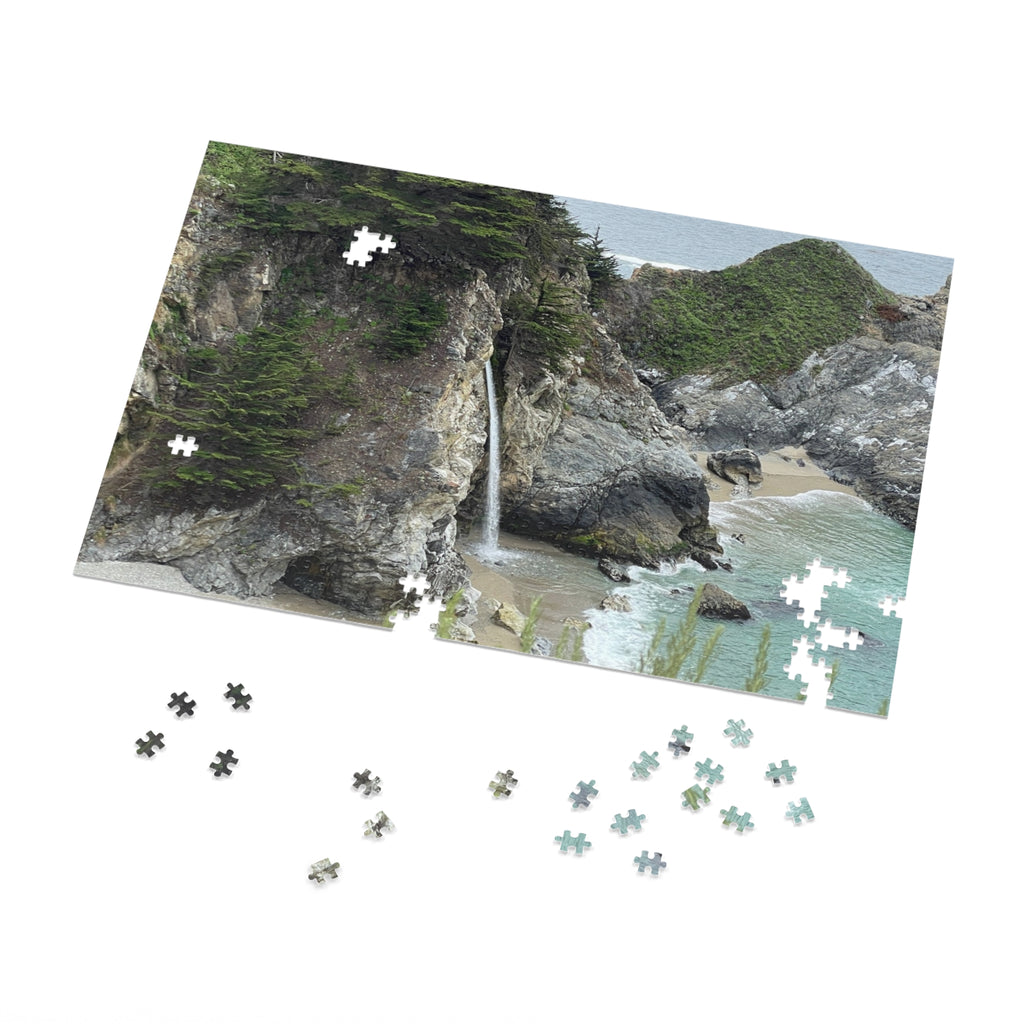Coastal Waterfall Jigsaw Puzzle (with Tin)