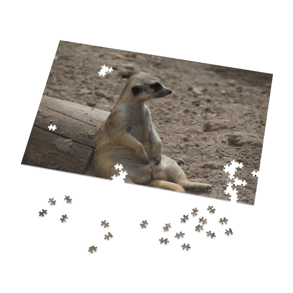 Meerkat Relaxing Jigsaw Puzzle Tin — Wildlife Puzzle Gift