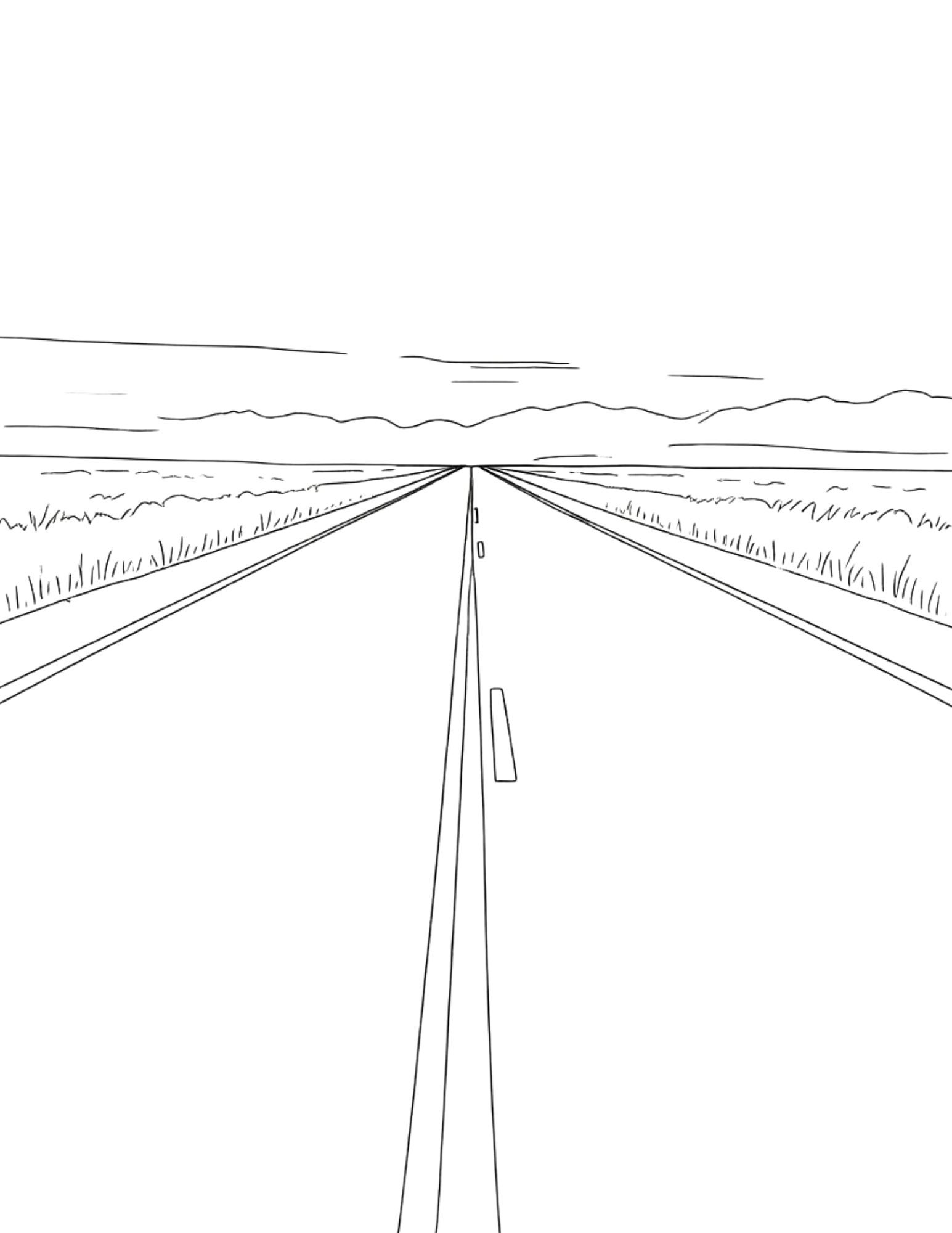 Nature Scene Coloring Pages