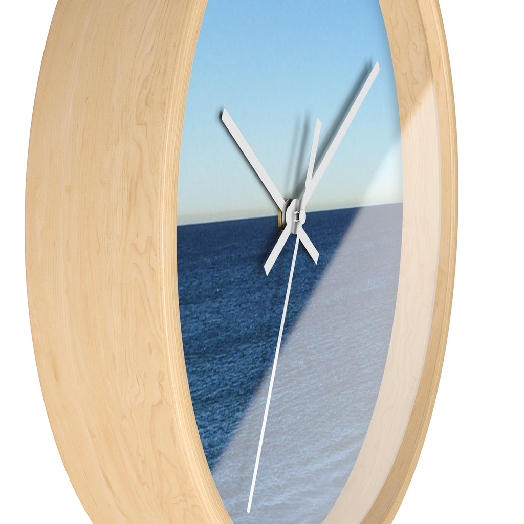 Ocean Horizon Wall Clock – Coastal Sea View Decorative Clock