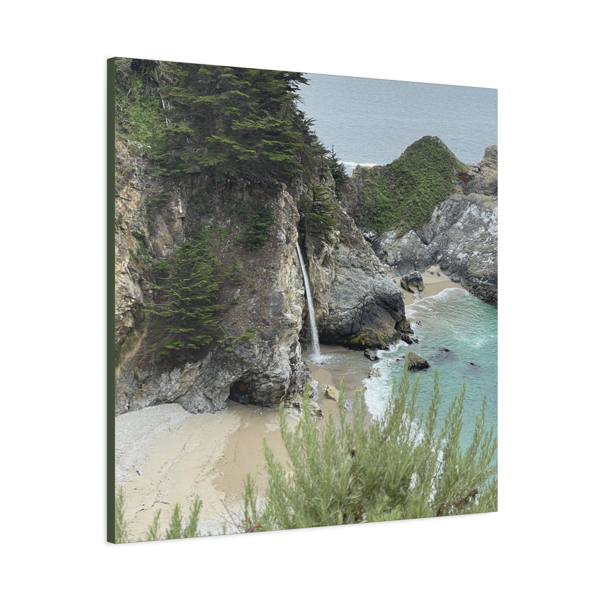 McWay Falls Coastal Canvas Print — Matte Stretched 1.25"