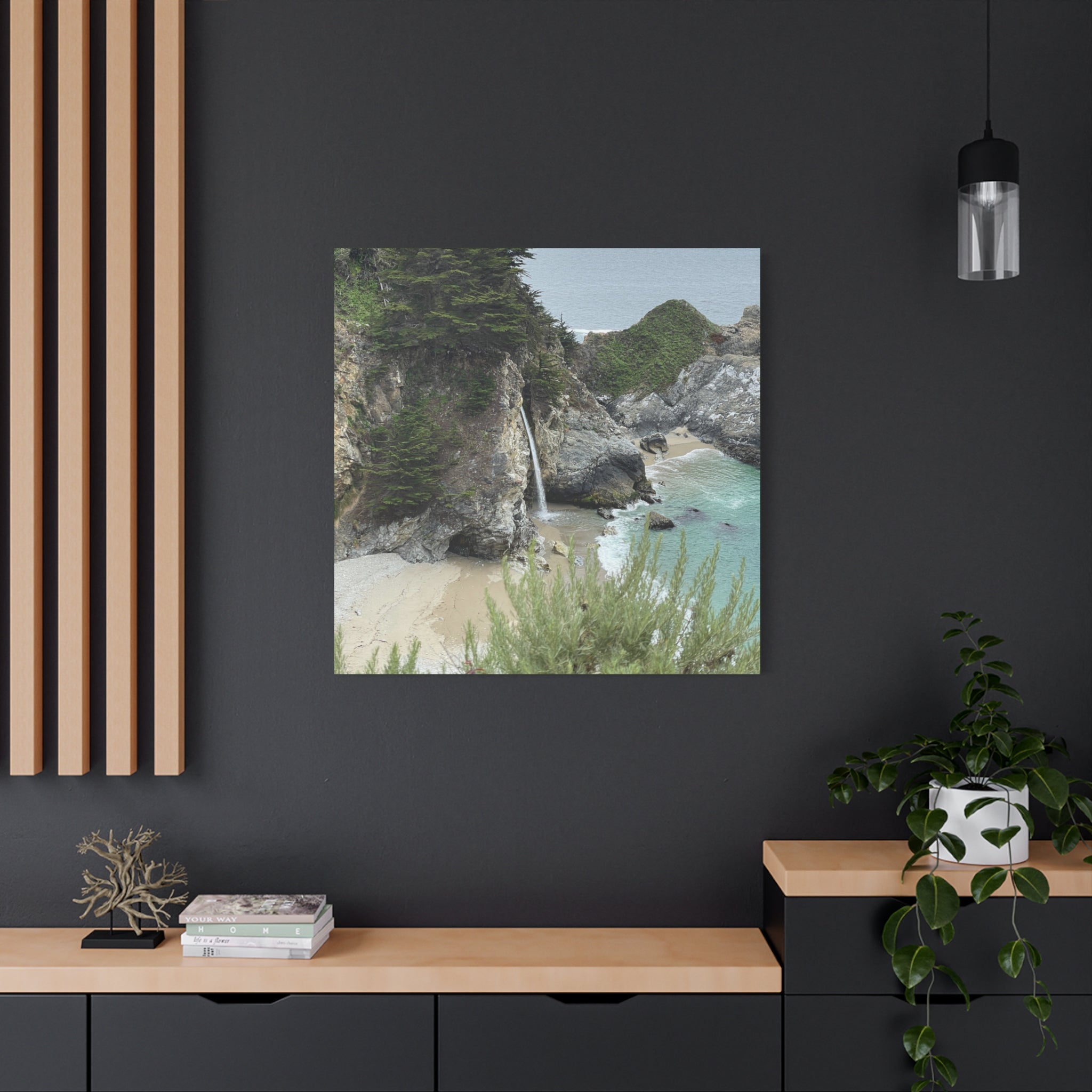 McWay Falls Coastal Canvas Print — Matte Stretched 1.25"