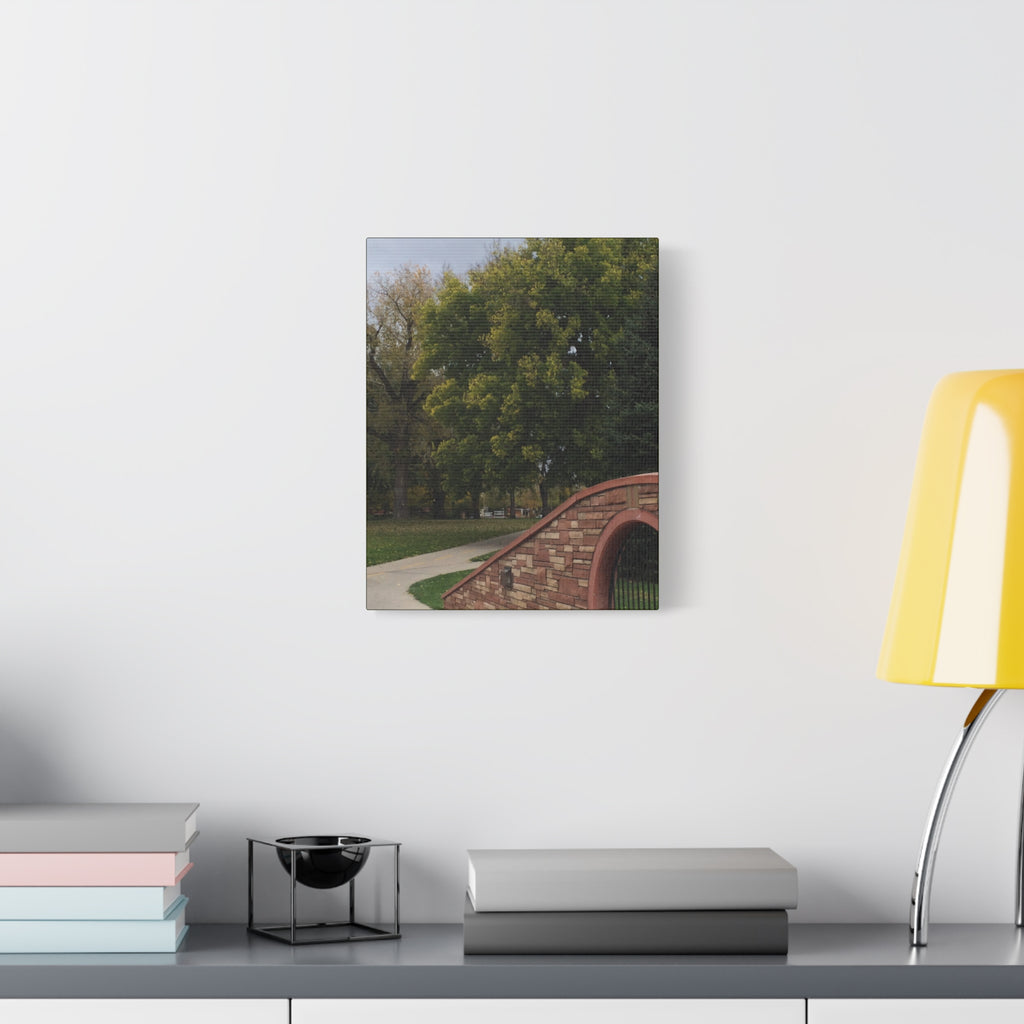 Park Pathway Matte Canvas Wall Art — Stretched 1.25"