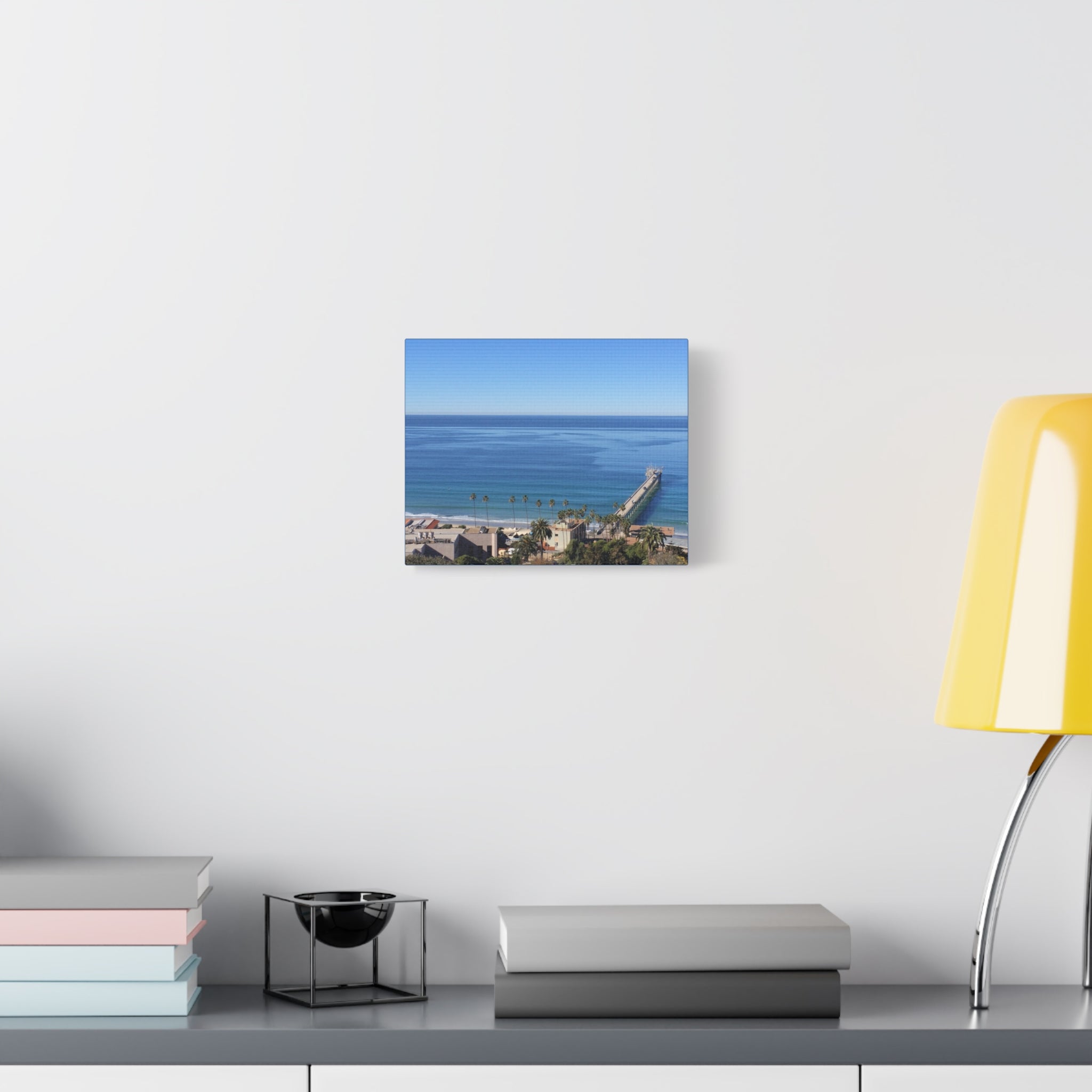 Coastal Pier Canvas Print — Matte Stretched Ocean Wall Art