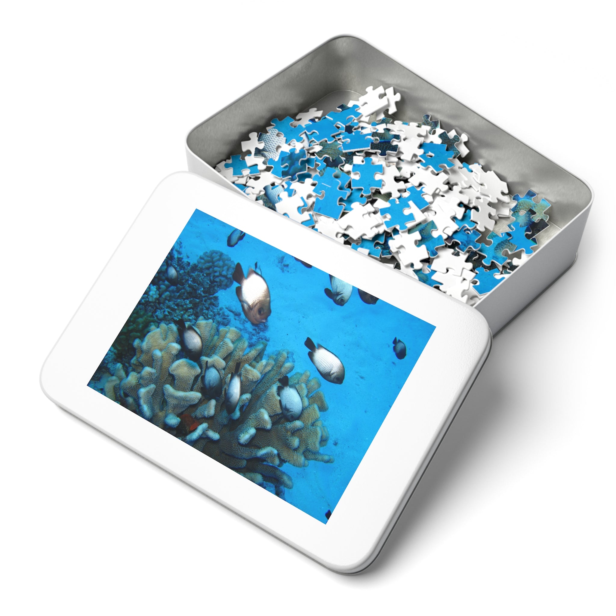 Coral Reef Fish Jigsaw Puzzle (with Tin) - Ocean Puzzle Gift