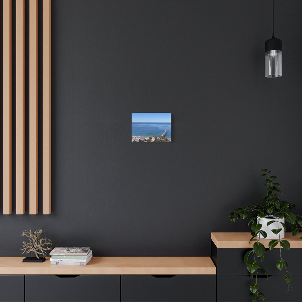Coastal Pier Canvas Print — Matte Stretched Ocean Wall Art