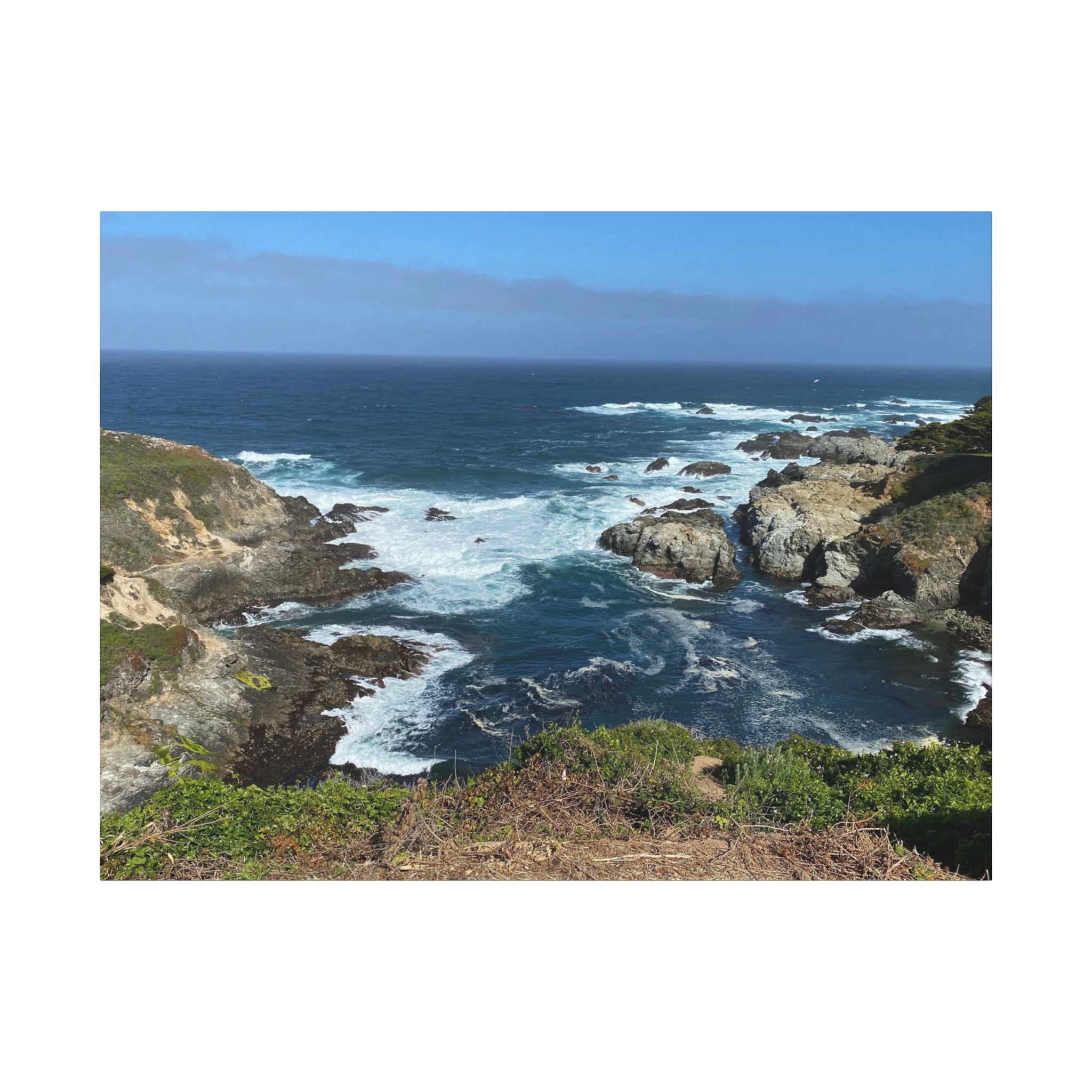 Coastal Cliffs Ocean Canvas Print — Matte Stretched Wall Art
