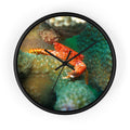 Coral Reef Crab Wall Clock — Vibrant Underwater Ocean Decor