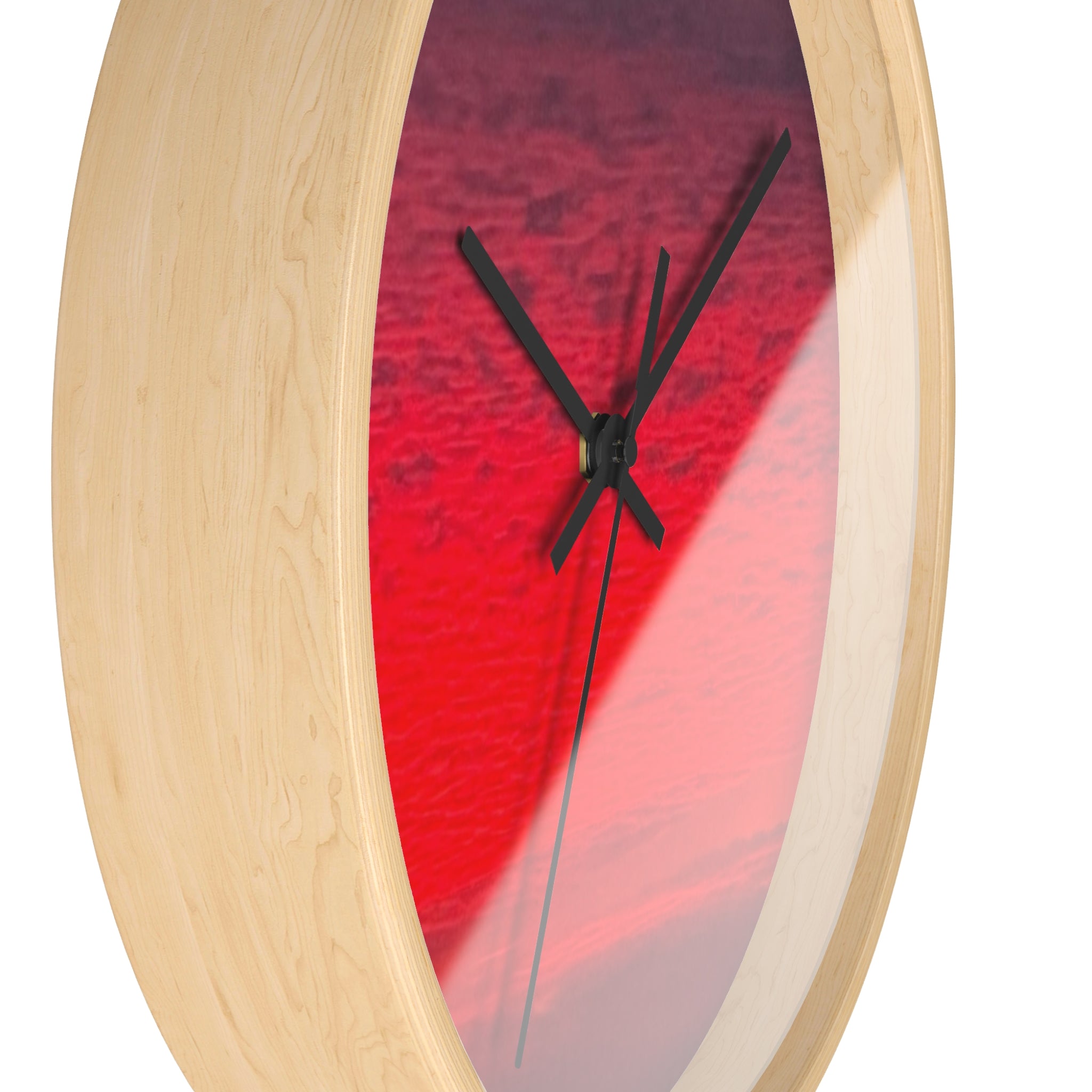 Vibrant Sunset Wall Clock — Modern Gradient Sunset Decor