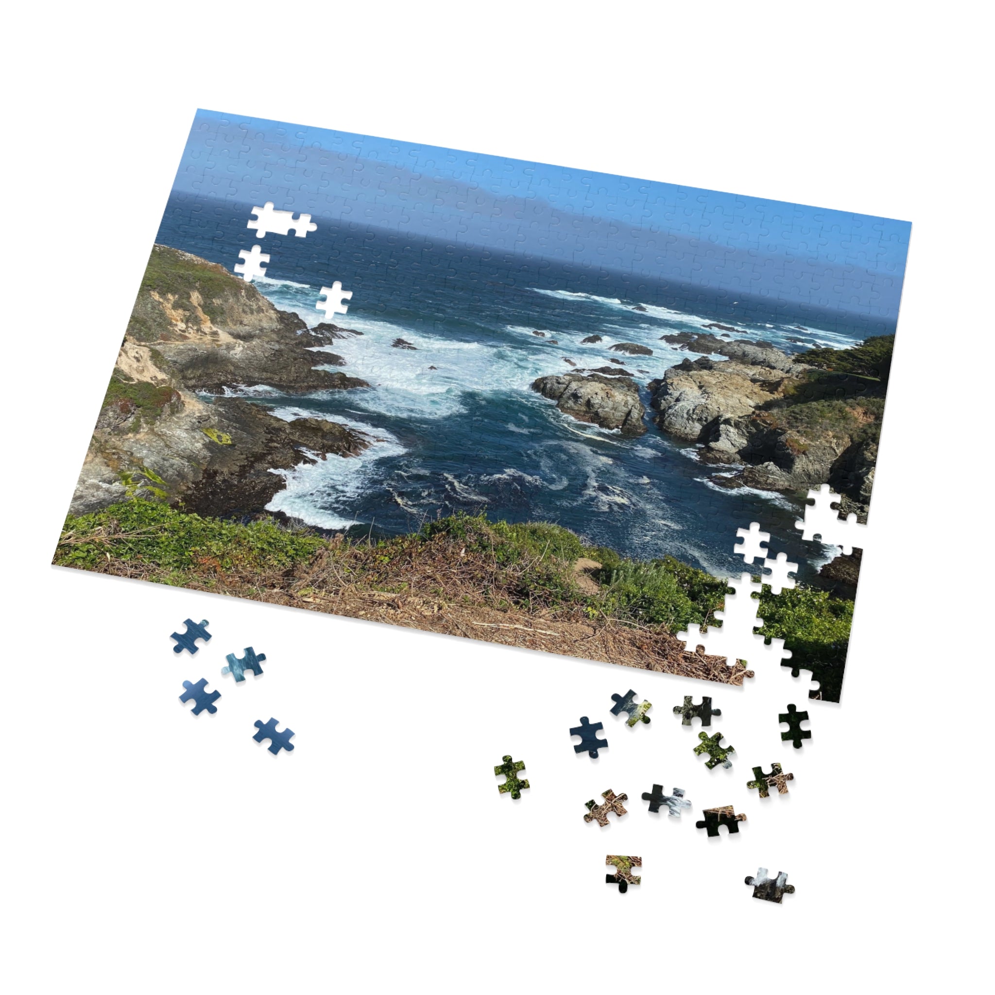 Coastal Cliffs Jigsaw Puzzle (with Tin) - Scenic Ocean Puzzle