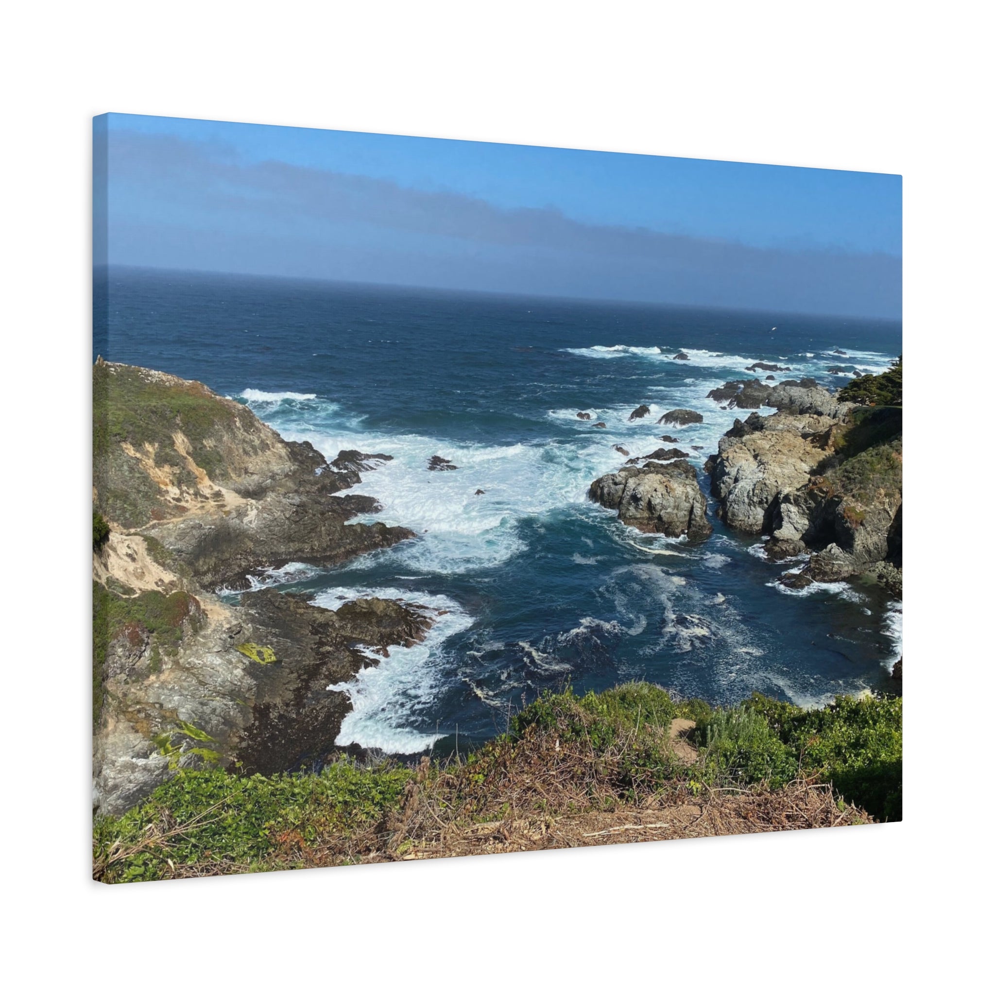 Coastal Cliffs Ocean Canvas Print — Matte Stretched Wall Art