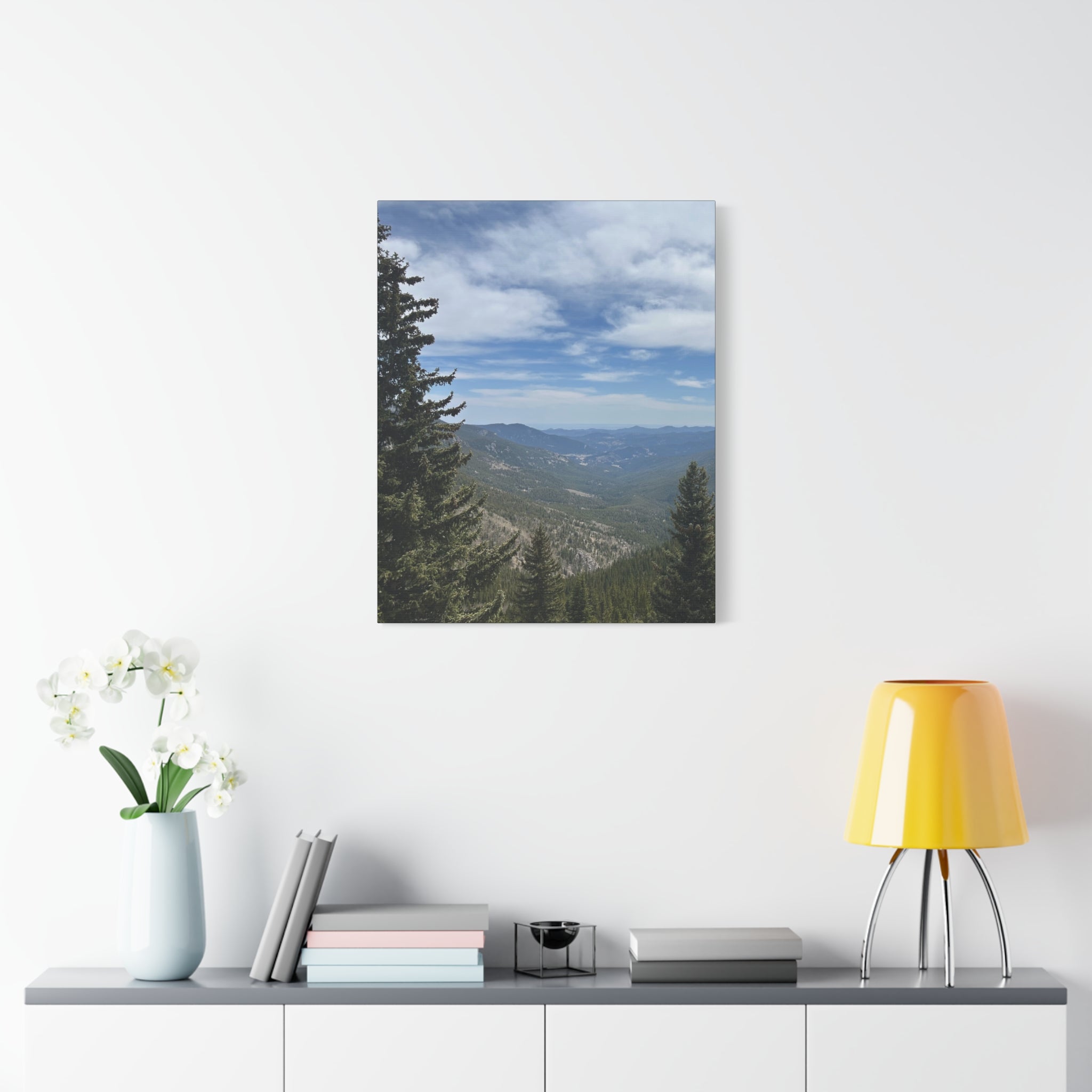 Mountain Valley Matte Canvas Wall Art — Stretched 1.25"