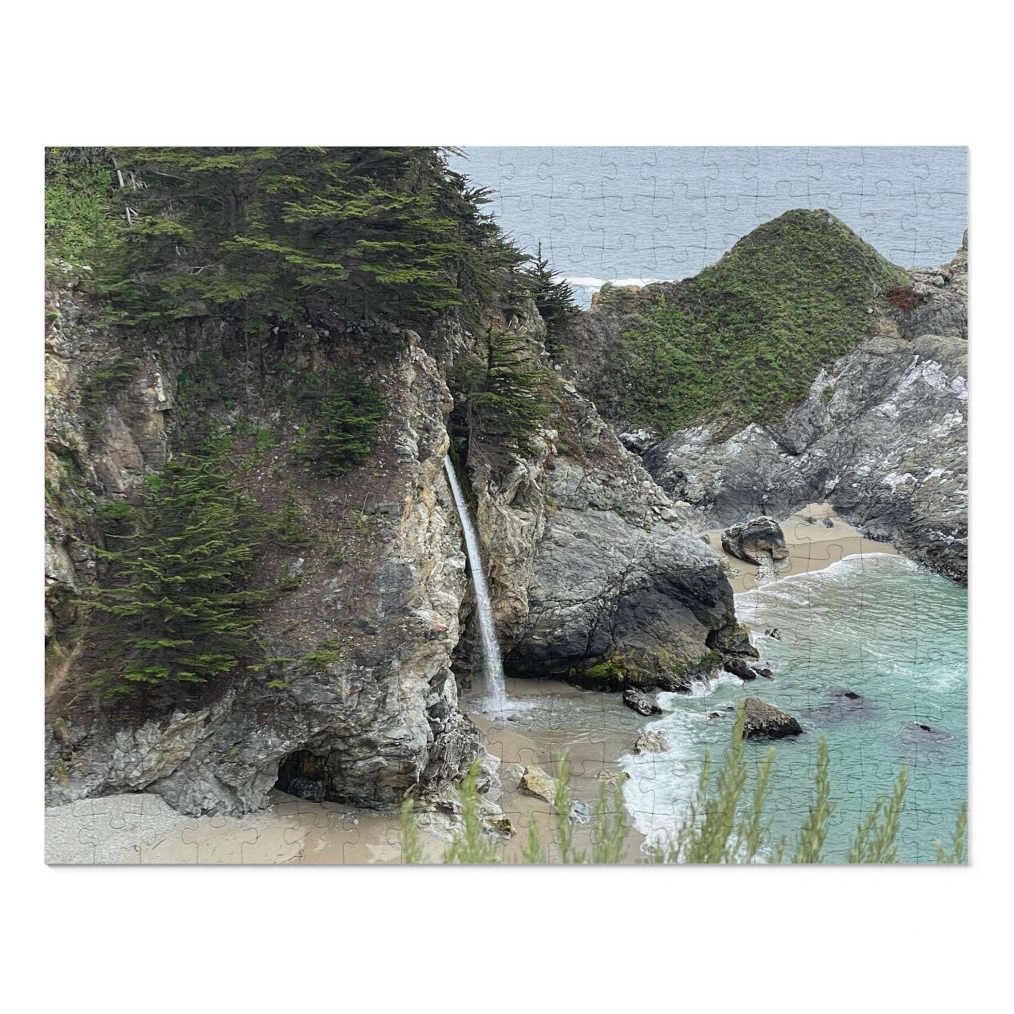 Coastal Waterfall Jigsaw Puzzle (with Tin)
