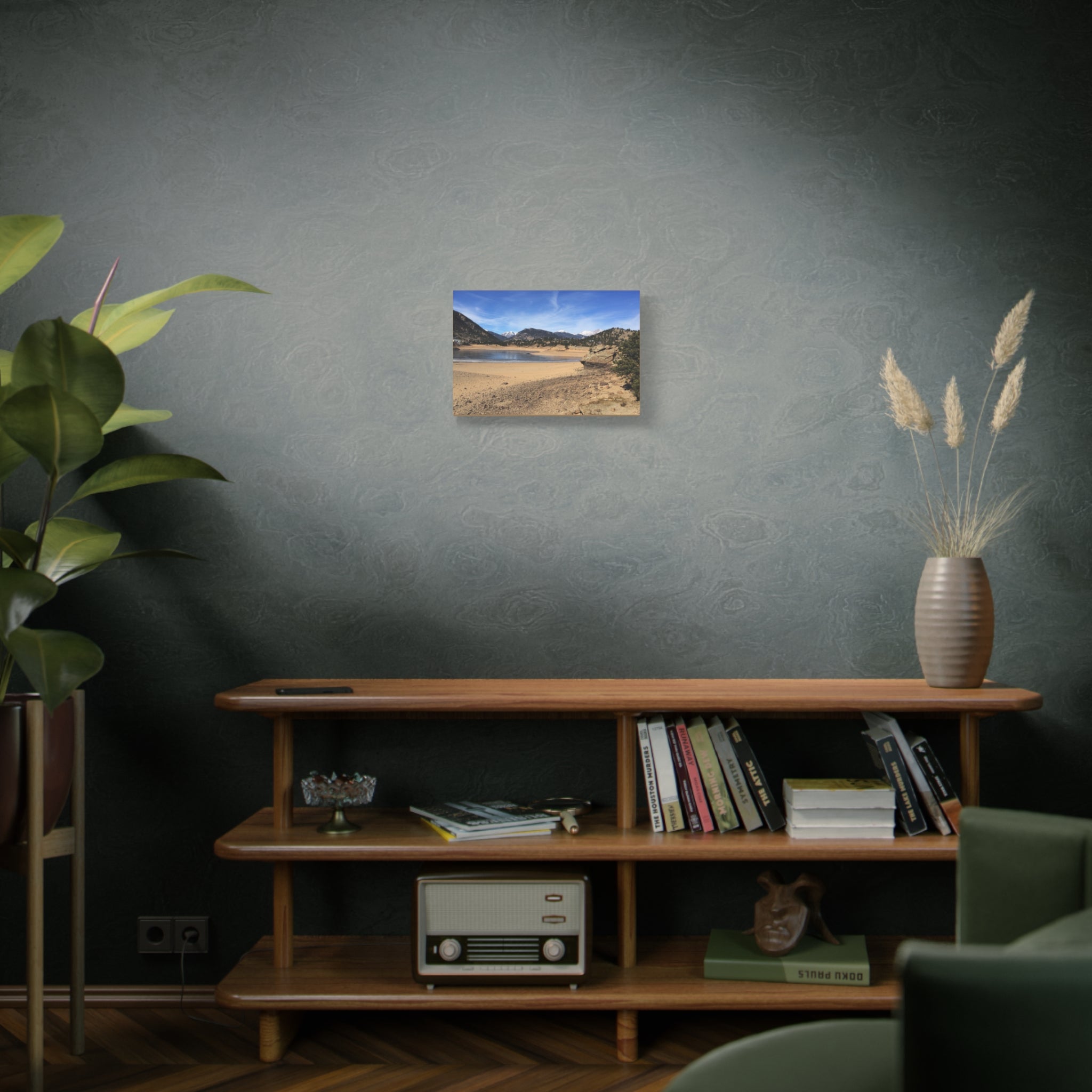 Mountain Lake Landscape Canvas Print — Matte Stretched Wall Art