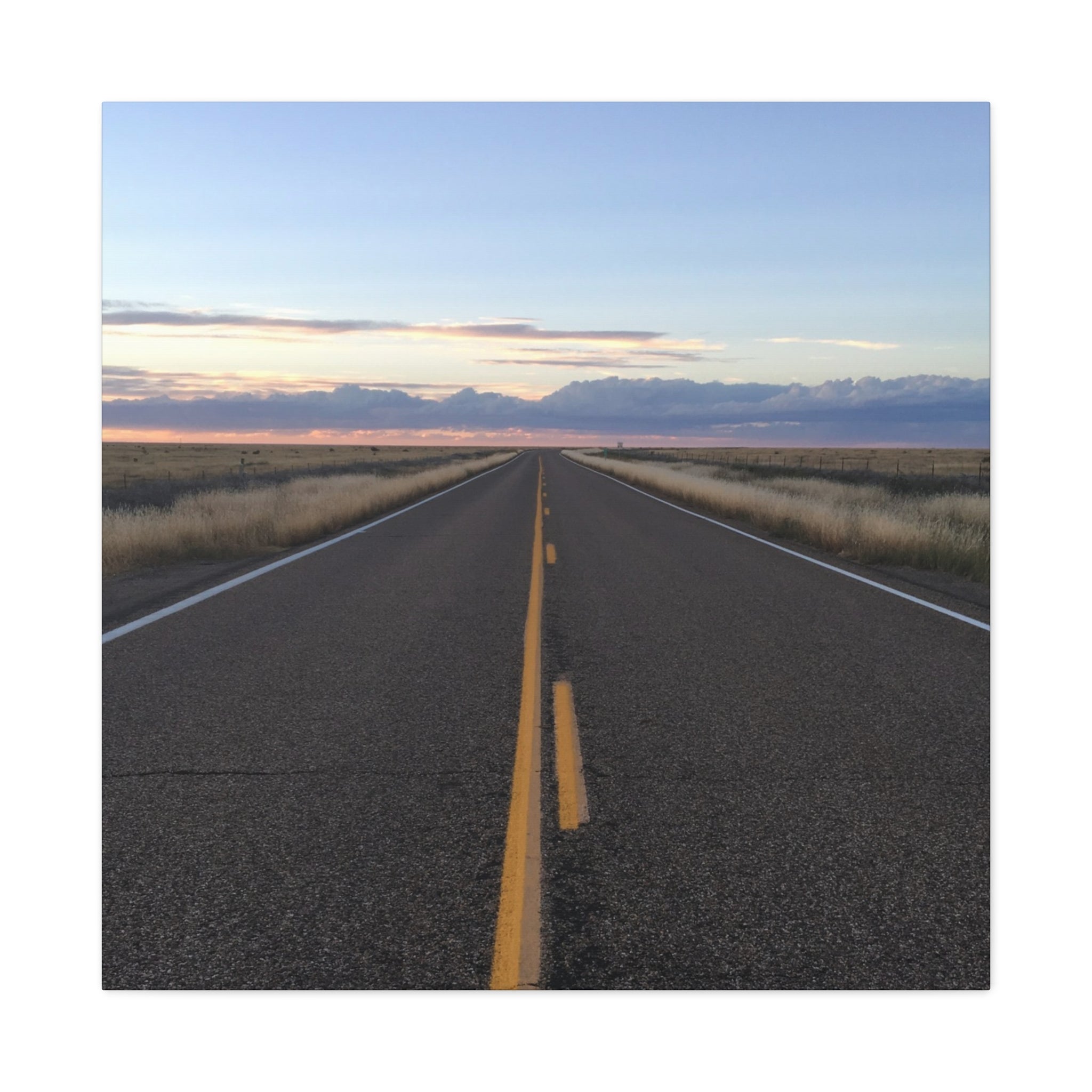 Open Road Canvas Print — Matte Stretched Wall Art (1.25")