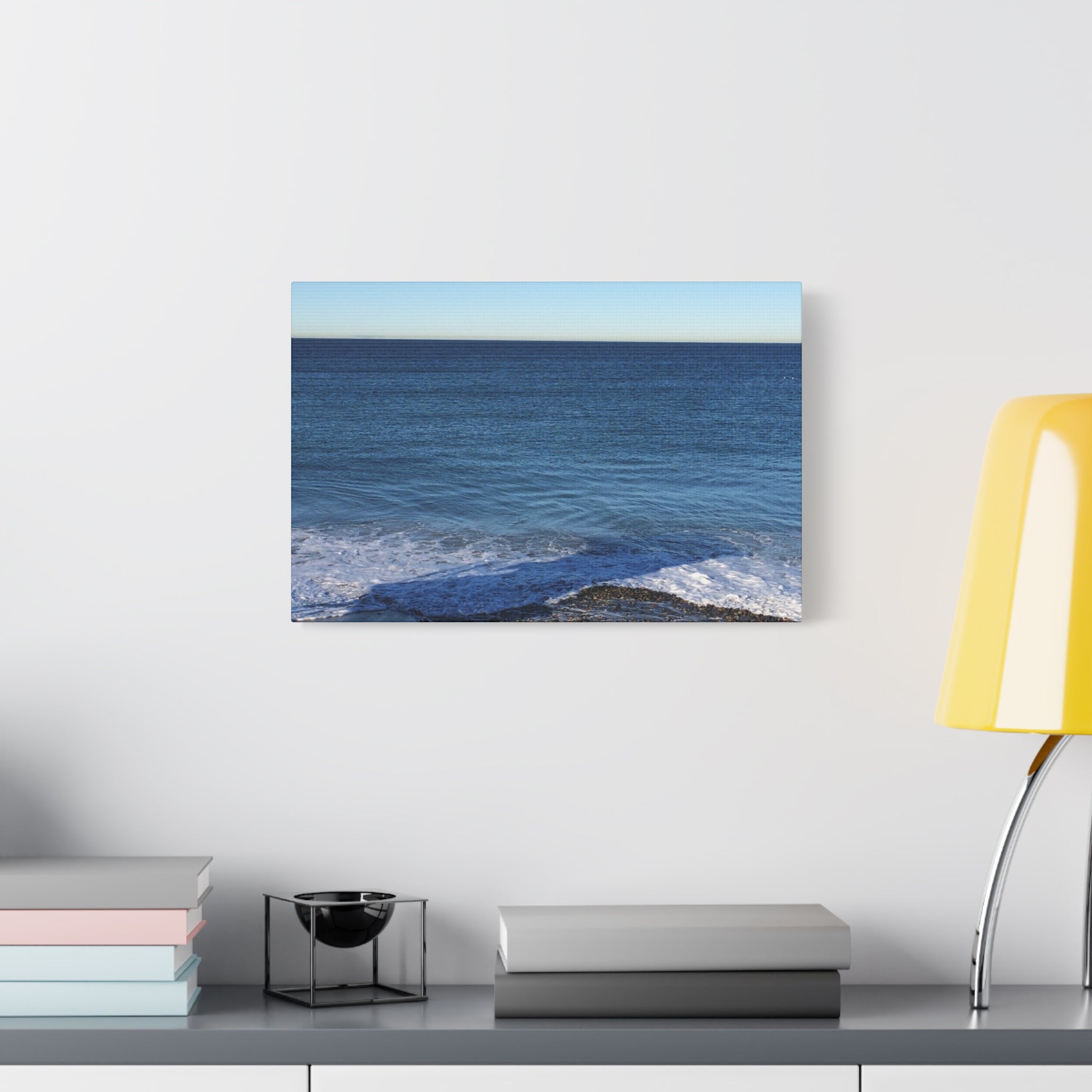 Ocean Horizon Matte Canvas Print — Serene Seascape Wall Art