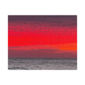 Sunset Horizon Jigsaw with Tin – Red Ocean Seascape Puzzle