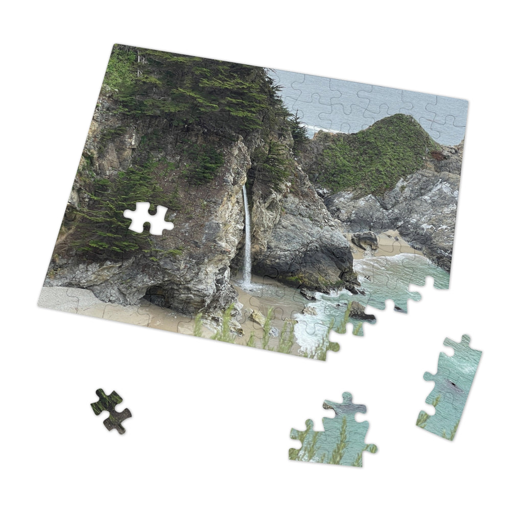 Coastal Waterfall Jigsaw Puzzle (with Tin)