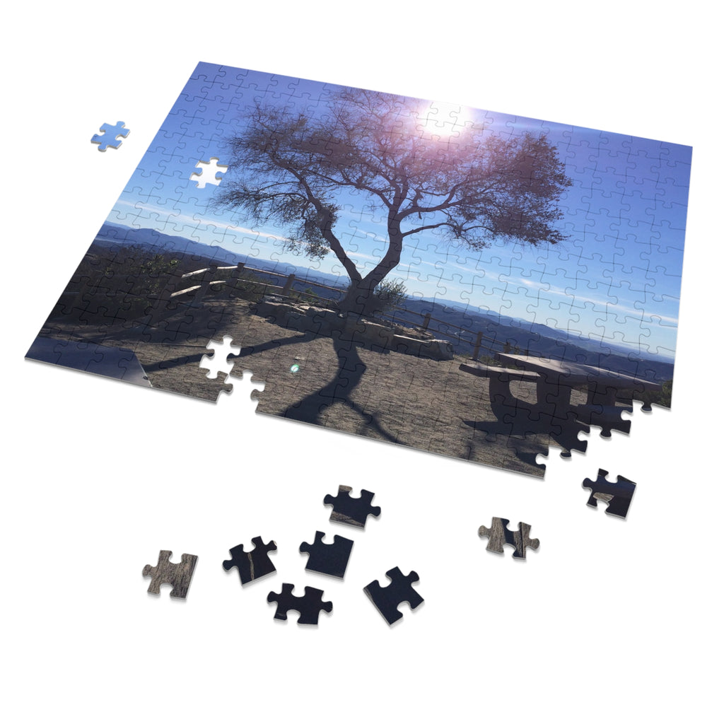 Scenic Mountaintop Jigsaw Puzzle (with Tin) — Landscape Puzzle Gift