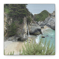 McWay Falls Coastal Canvas Print — Matte Stretched 1.25"