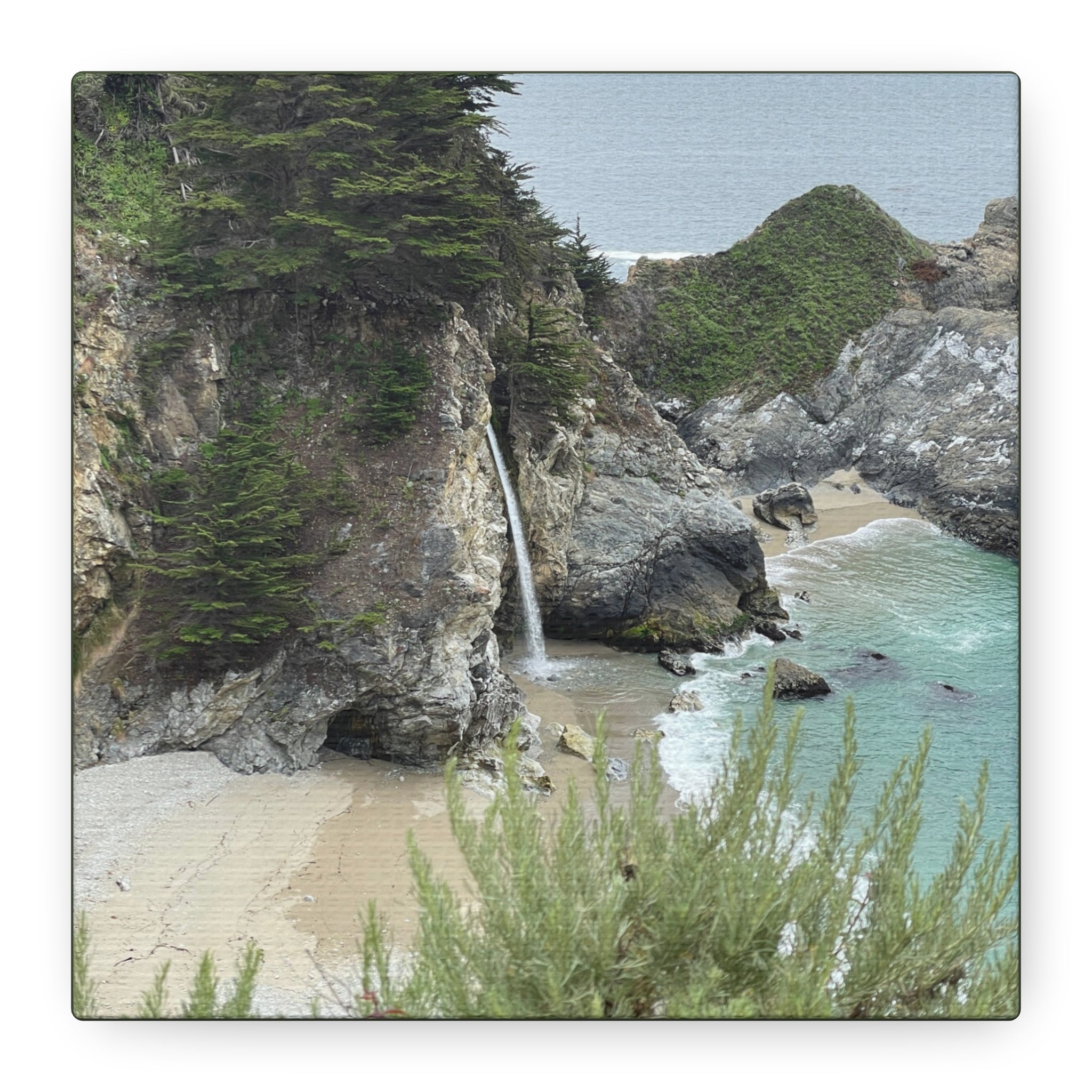 McWay Falls Coastal Canvas Print — Matte Stretched 1.25"
