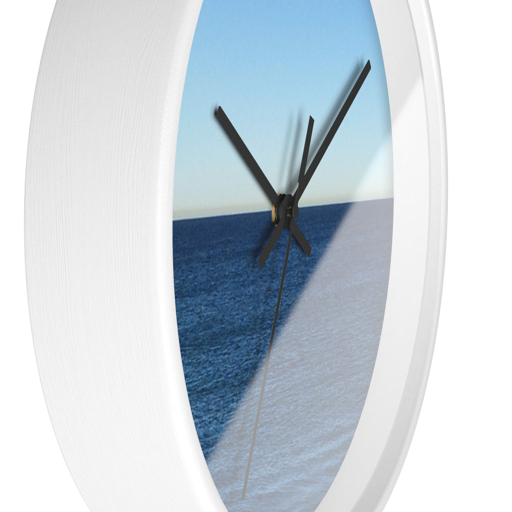 Ocean Horizon Wall Clock – Coastal Sea View Decorative Clock