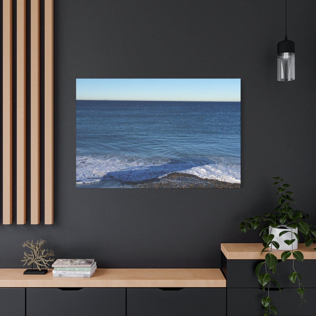 Ocean Horizon Matte Canvas Print — Serene Seascape Wall Art