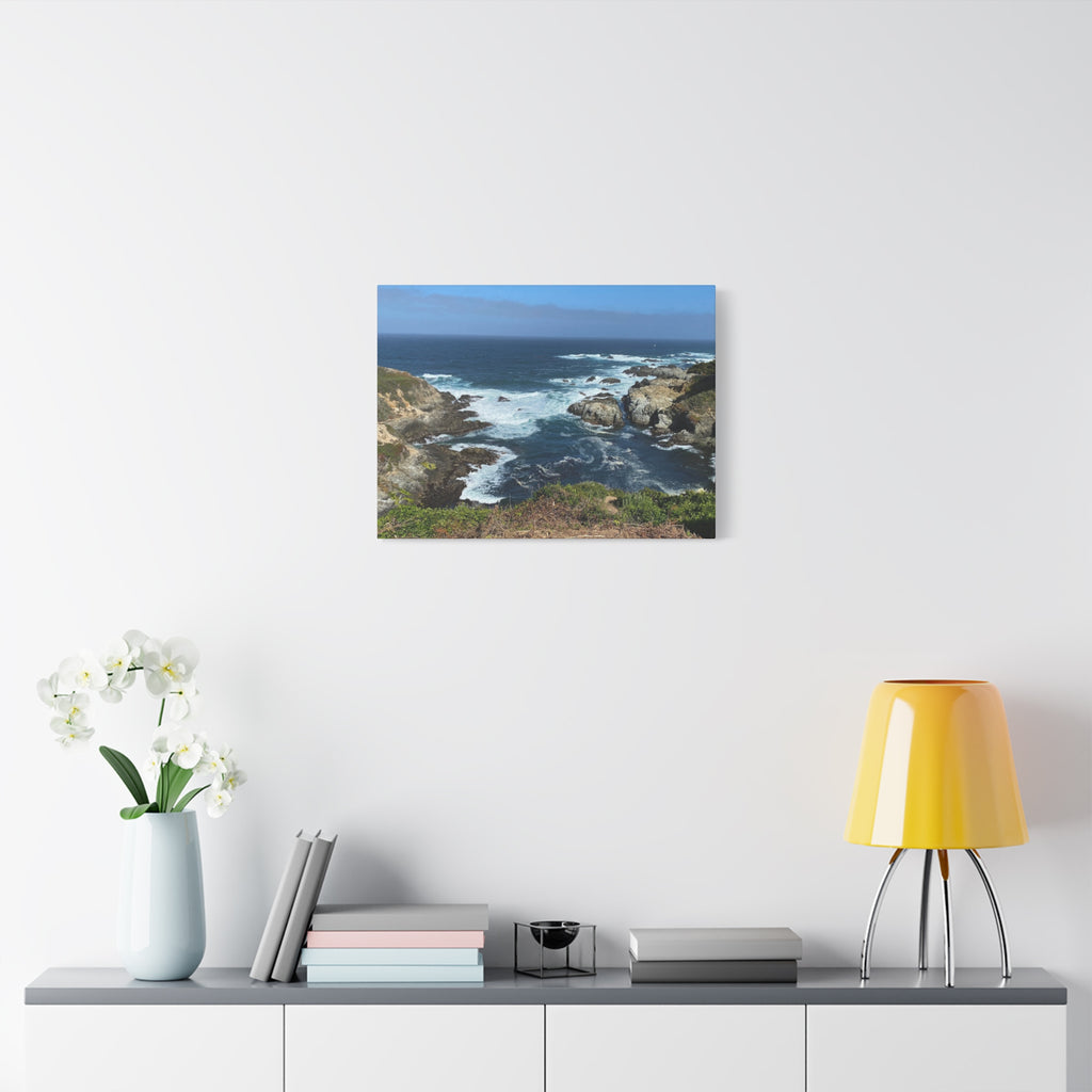Coastal Cliffs Ocean Canvas Print — Matte Stretched Wall Art