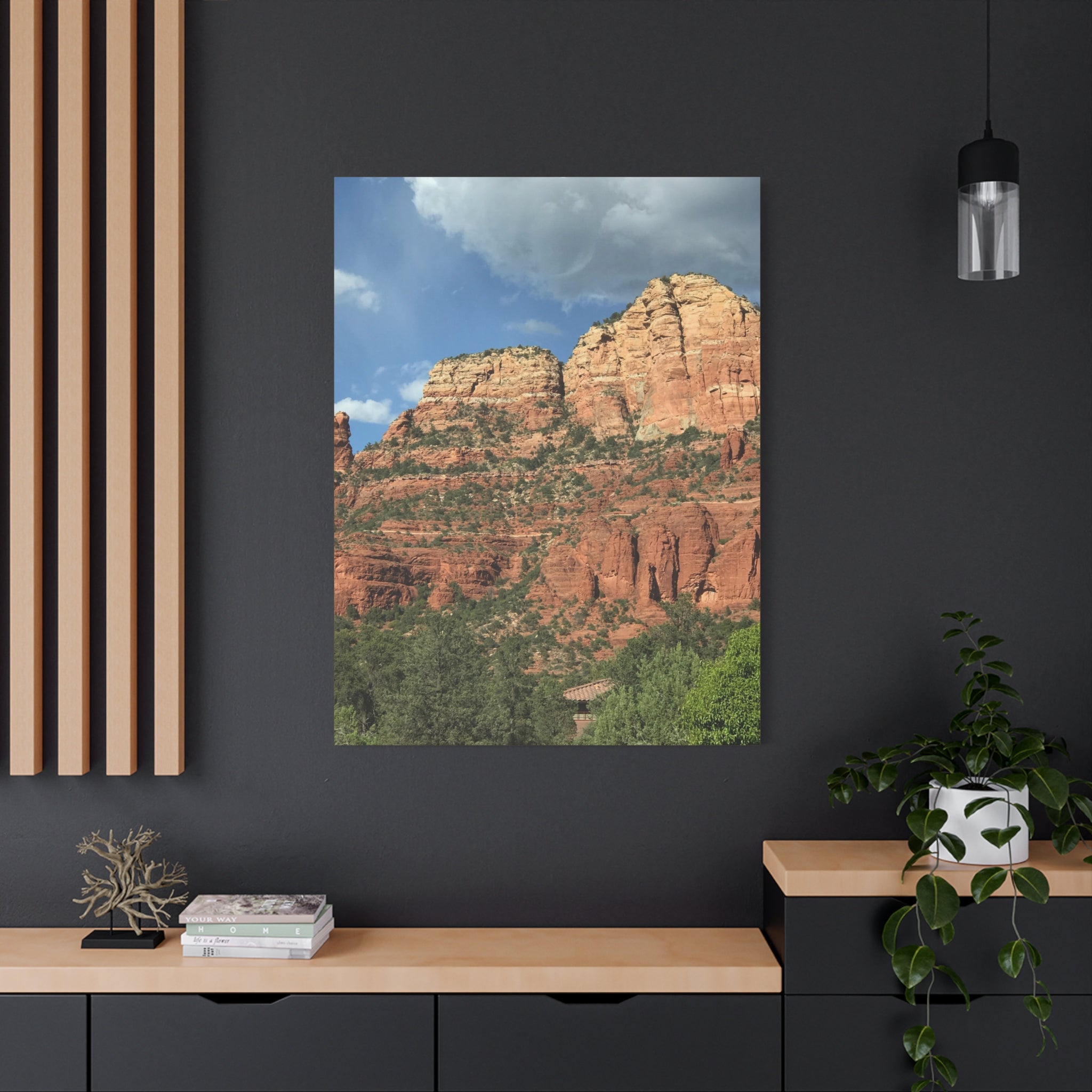 Sedona Red Rock Canvas Wall Art - Matte Stretched Landscape Print