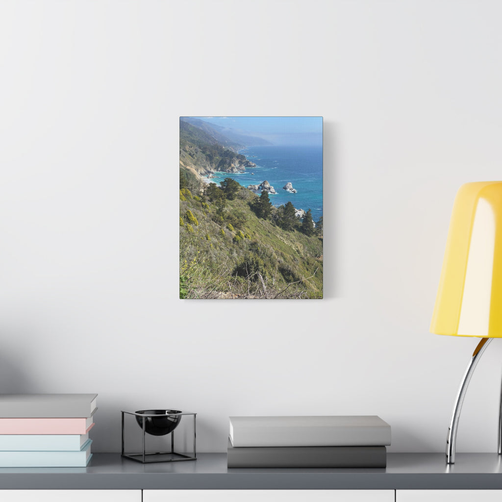 Coastal Cliffs Canvas Print — Big Sur Seascape Matte Stretched Wall Art
