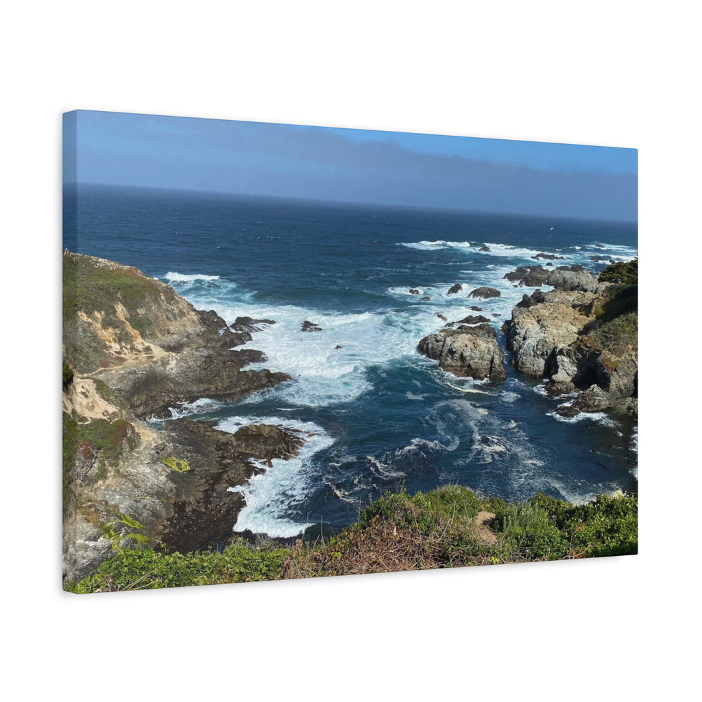 Coastal Cliffs Ocean Canvas Print — Matte Stretched Wall Art