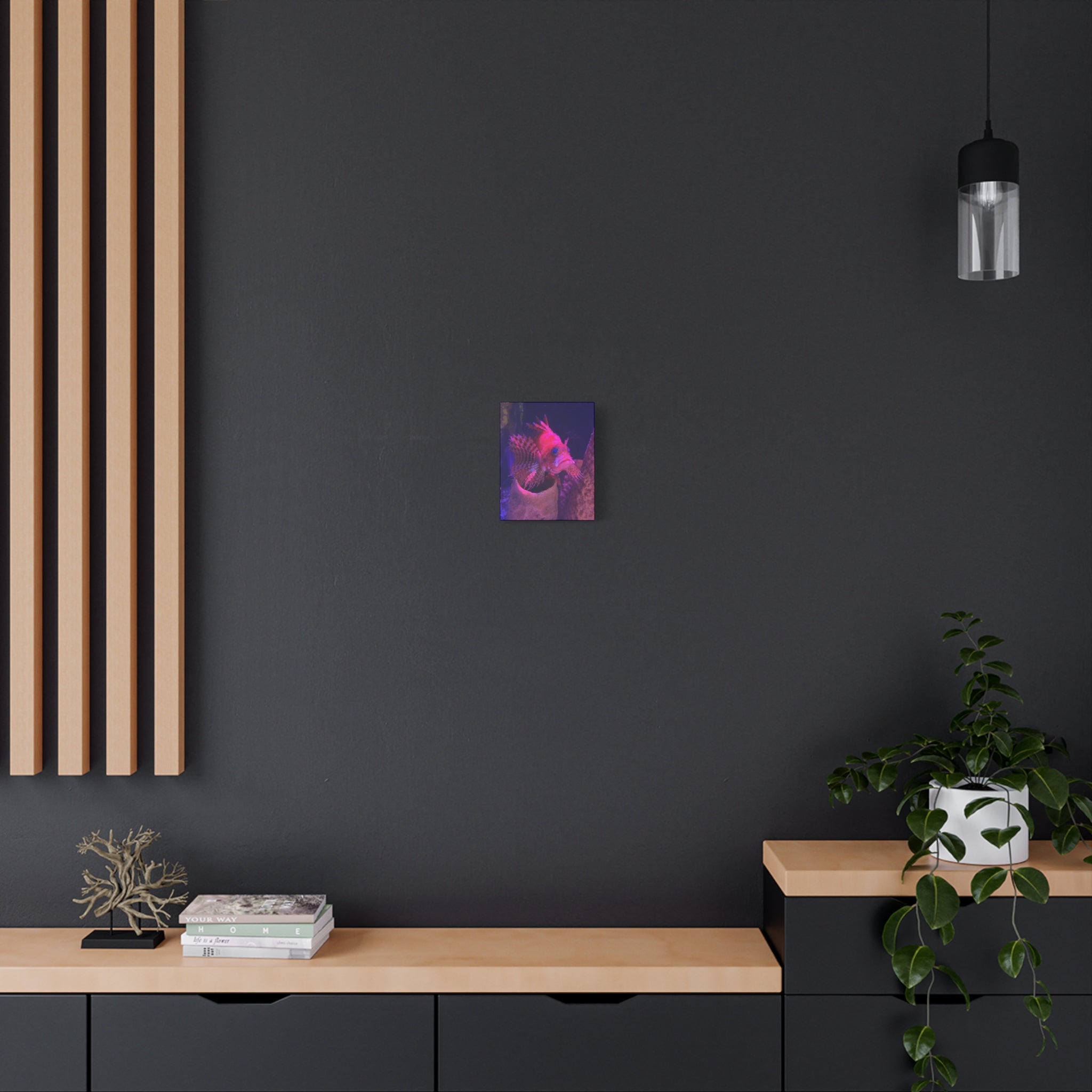 Fuzzy Dwarf Lionfish Canvas Print — Vibrant Marine Wall Art (1.25" Stretched)