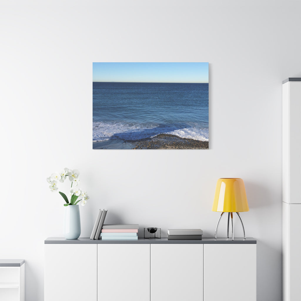 Ocean Horizon Matte Canvas Print — Serene Seascape Wall Art