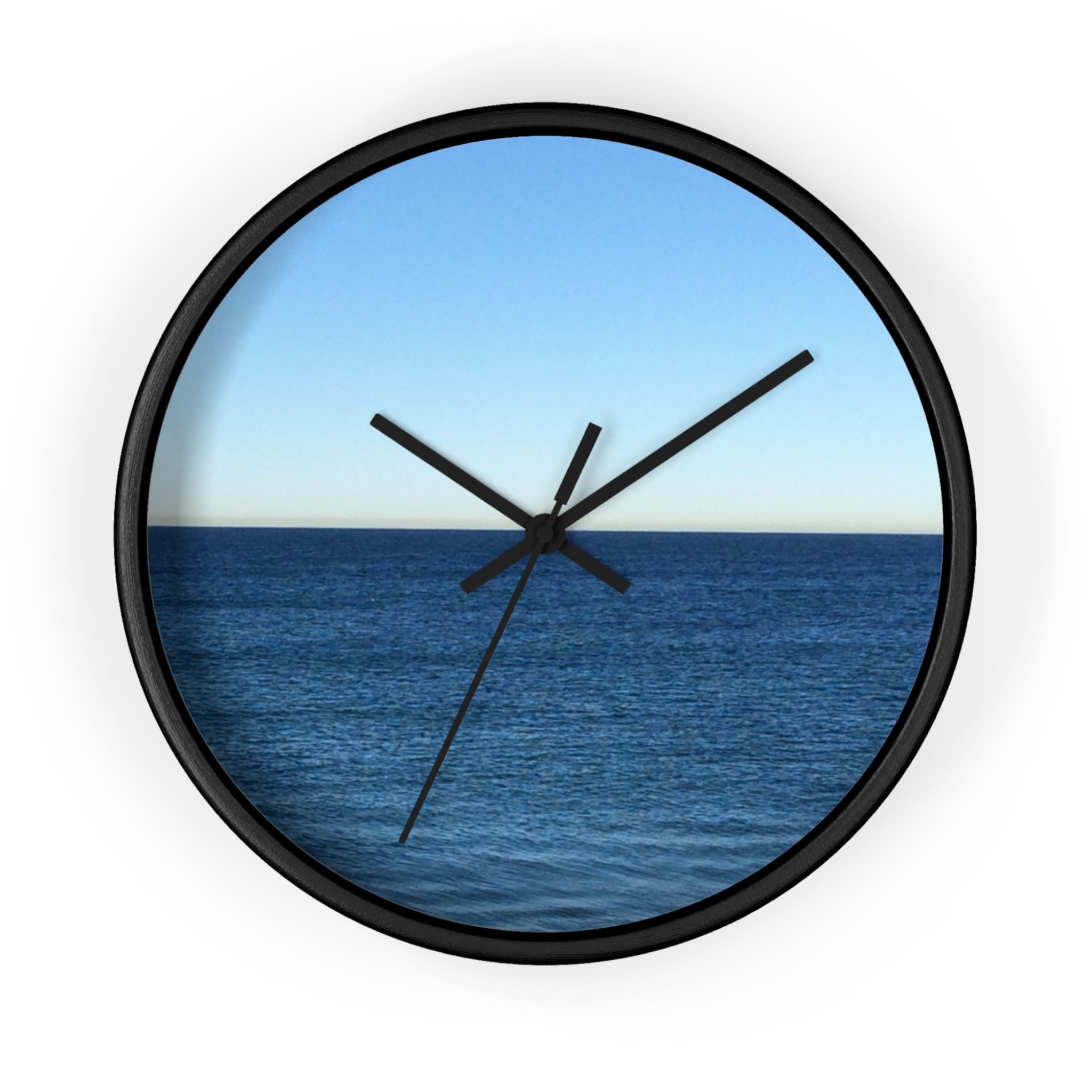 Ocean Horizon Wall Clock – Coastal Sea View Decorative Clock