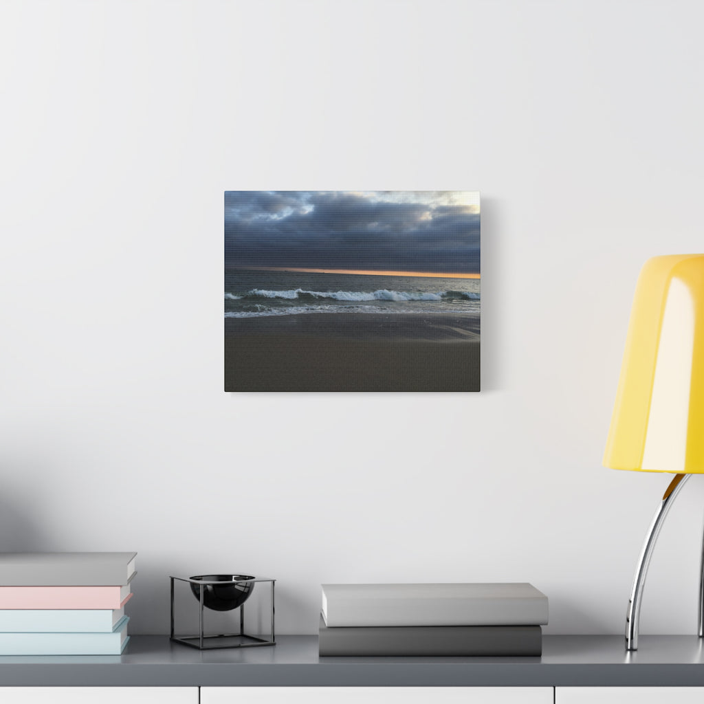 Ocean Beach Sunset Canvas Print — Matte Stretched Wall Art