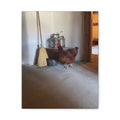 Farmhouse Chicken Canvas Print - Rustic Hen Matte Stretched Wall Art