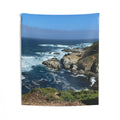 Coastal Cliff Tapestry — Ocean View Wall Hanging