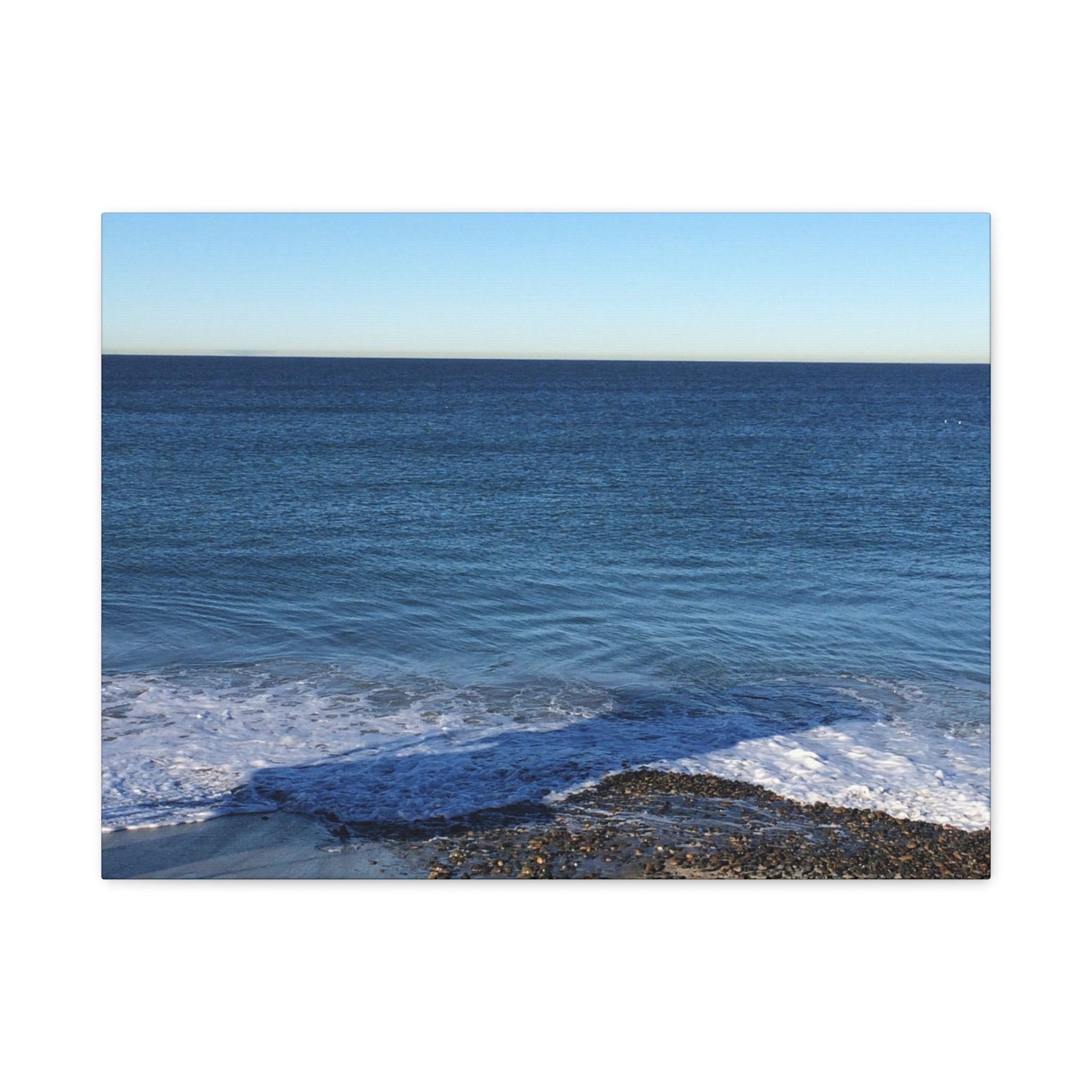 Ocean Horizon Matte Canvas Print — Serene Seascape Wall Art