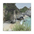 McWay Falls Coastal Canvas Print — Matte Stretched 1.25"
