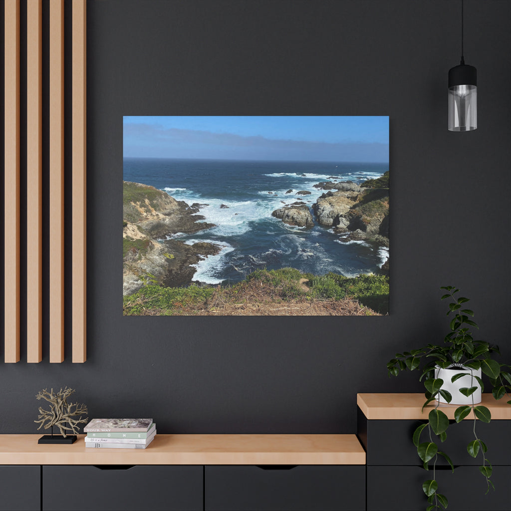 Coastal Cliffs Ocean Canvas Print — Matte Stretched Wall Art