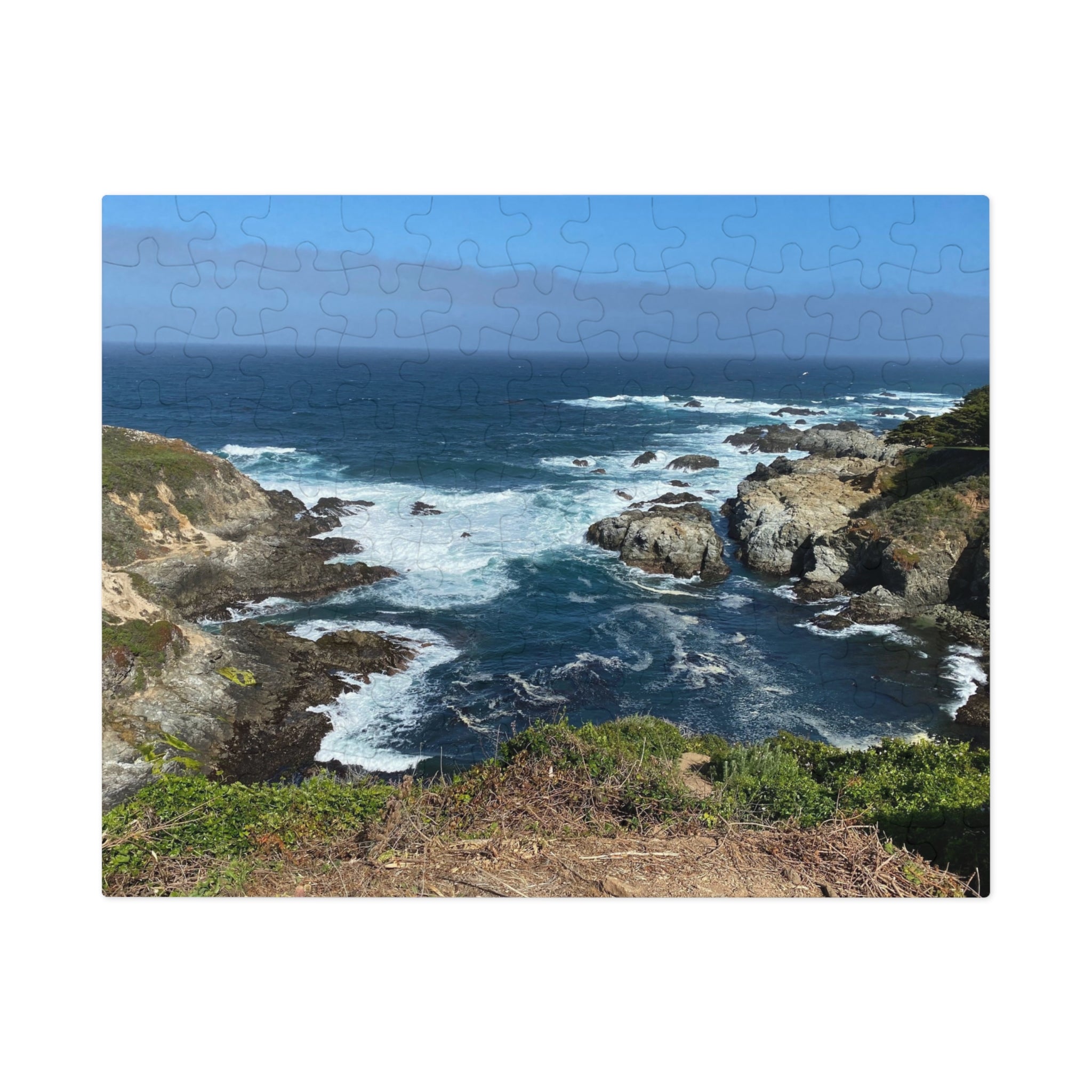 Coastal Cliffs Jigsaw Puzzle (with Tin) - Scenic Ocean Puzzle