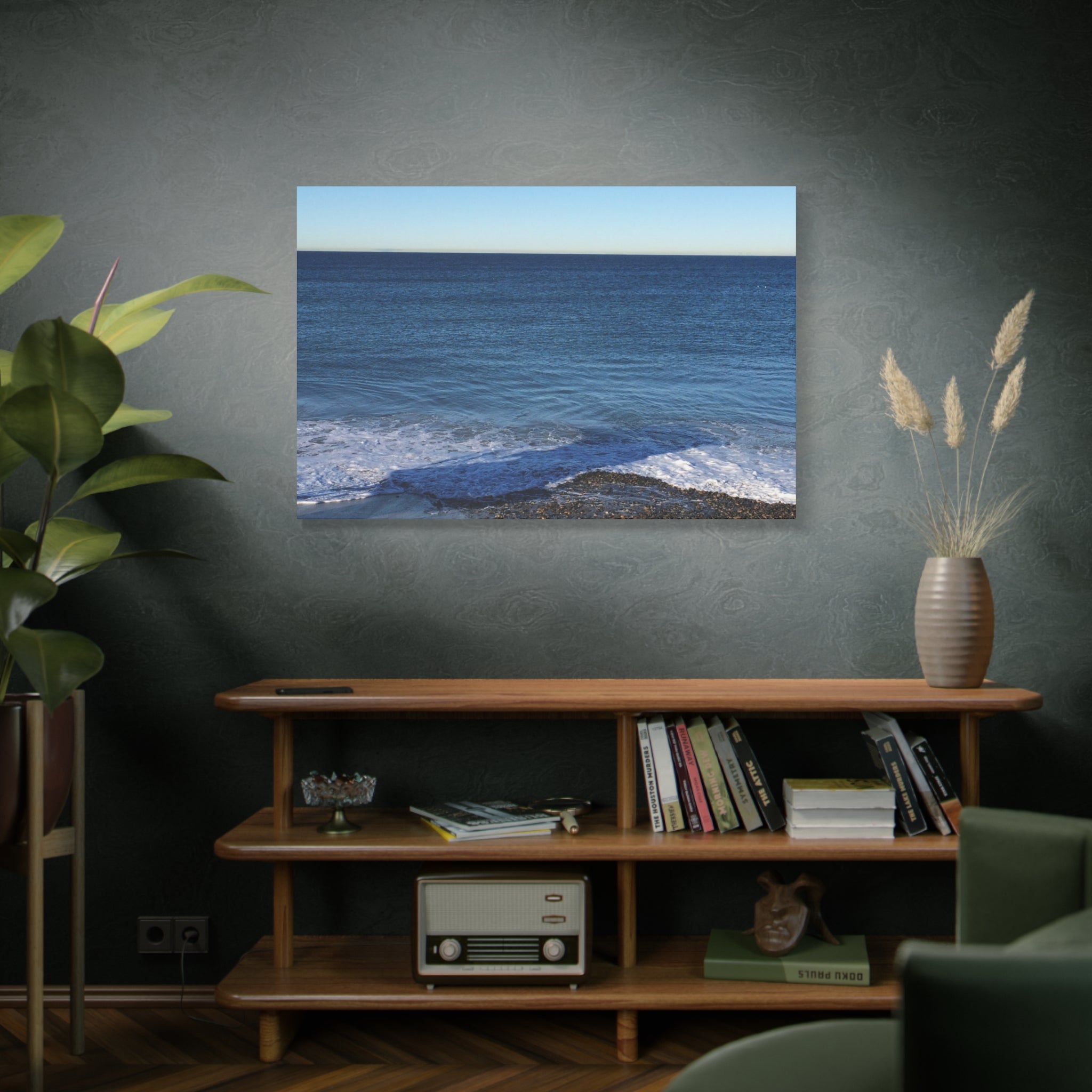 Ocean Horizon Matte Canvas Print — Serene Seascape Wall Art