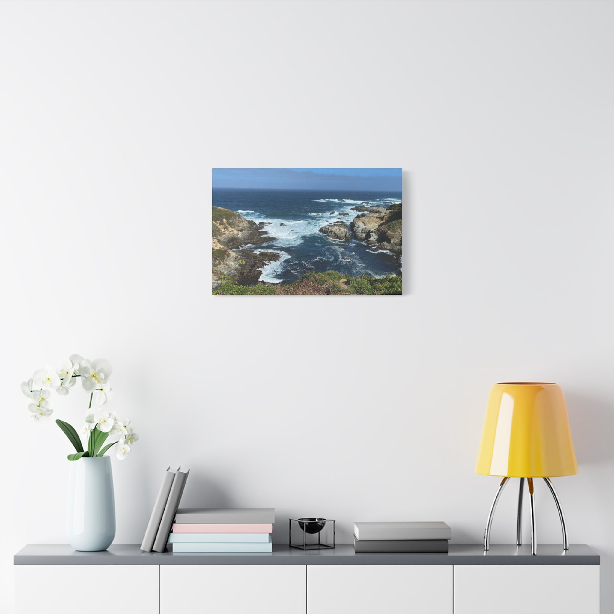 Coastal Cliffs Ocean Canvas Print — Matte Stretched Wall Art