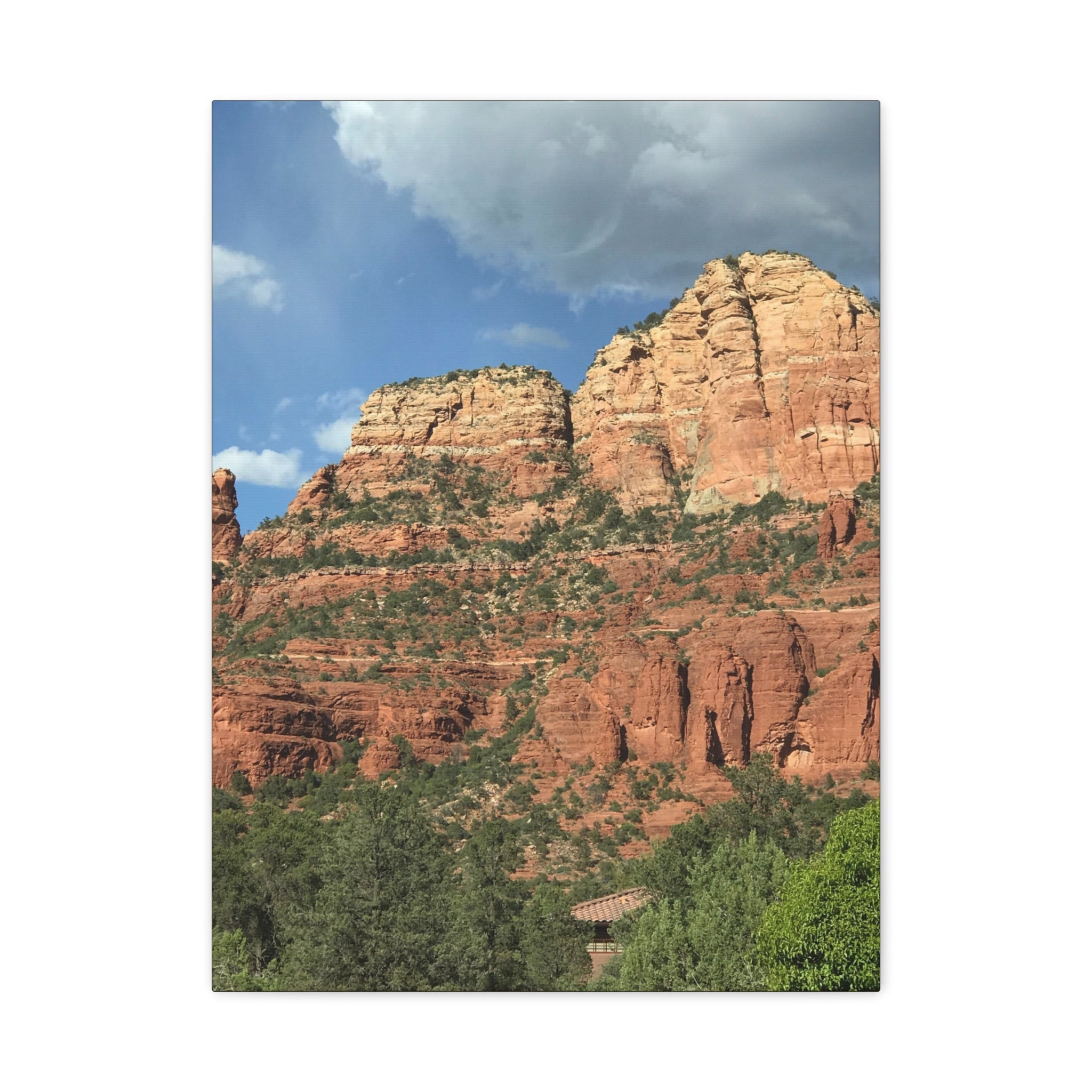 Sedona Red Rock Canvas Wall Art - Matte Stretched Landscape Print