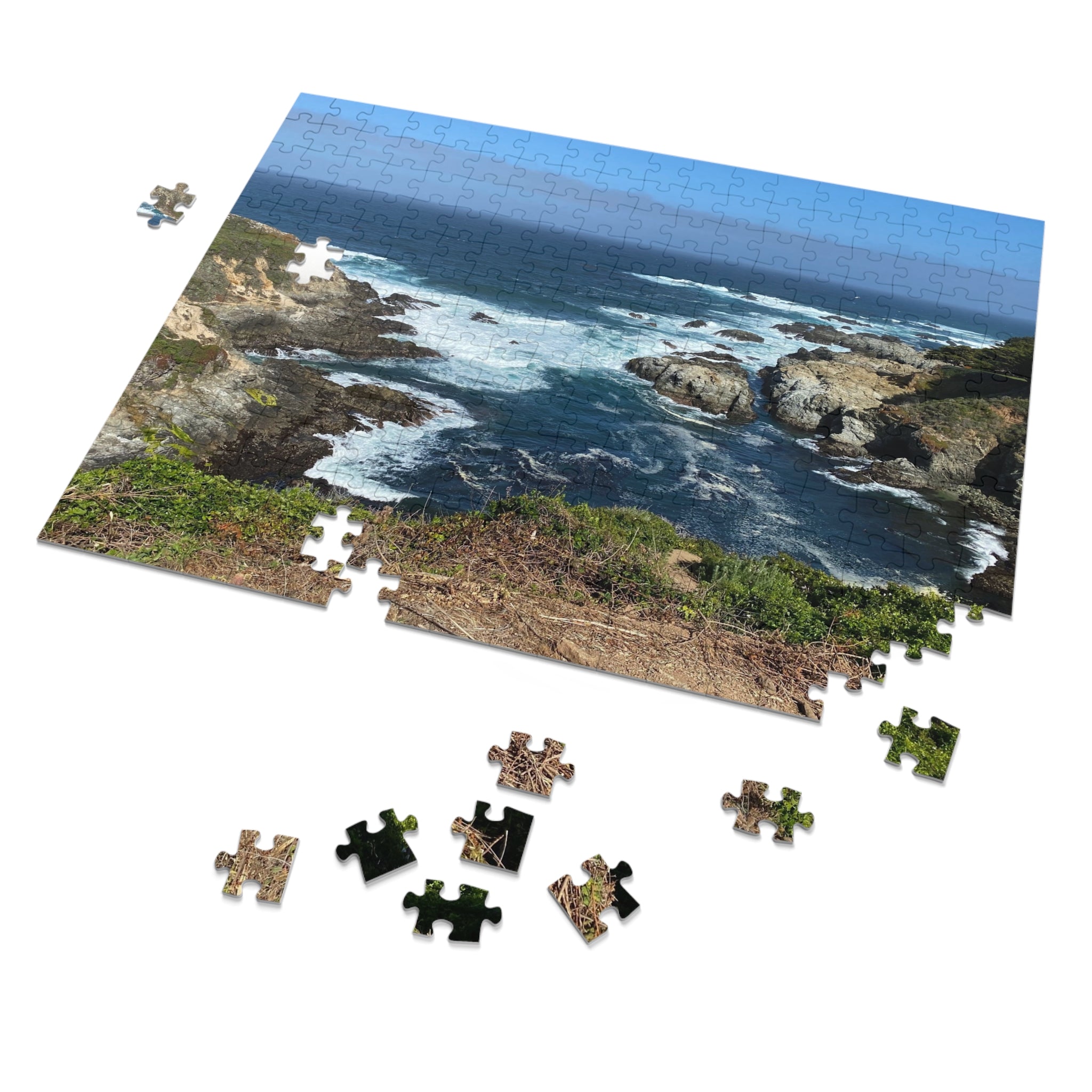 Coastal Cliffs Jigsaw Puzzle (with Tin) - Scenic Ocean Puzzle
