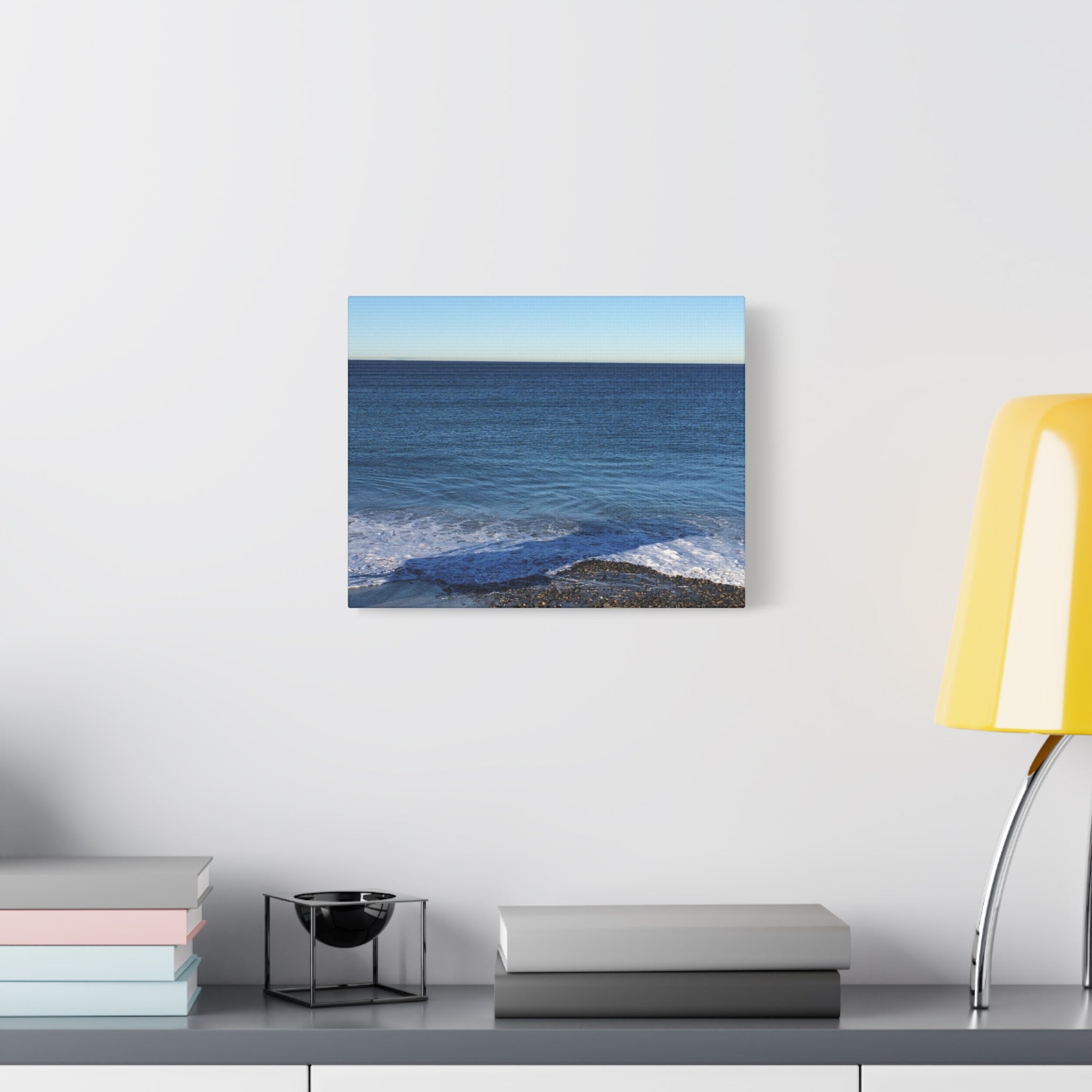 Ocean Horizon Matte Canvas Print — Serene Seascape Wall Art