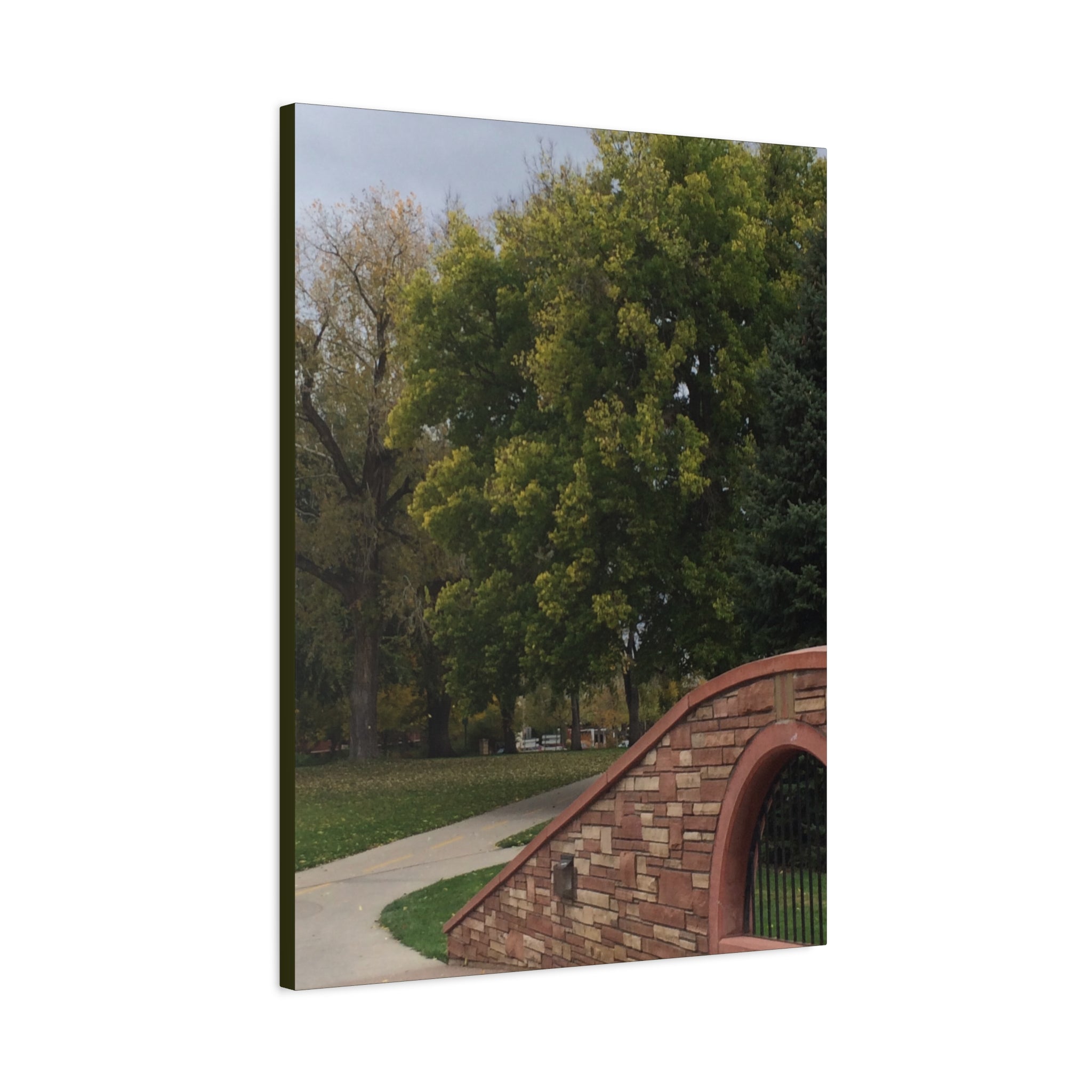 Park Pathway Matte Canvas Wall Art — Stretched 1.25"