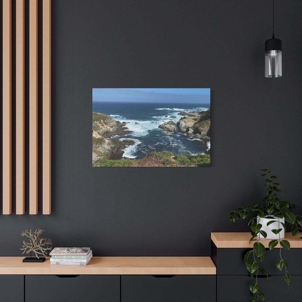 Coastal Cliffs Ocean Canvas Print — Matte Stretched Wall Art